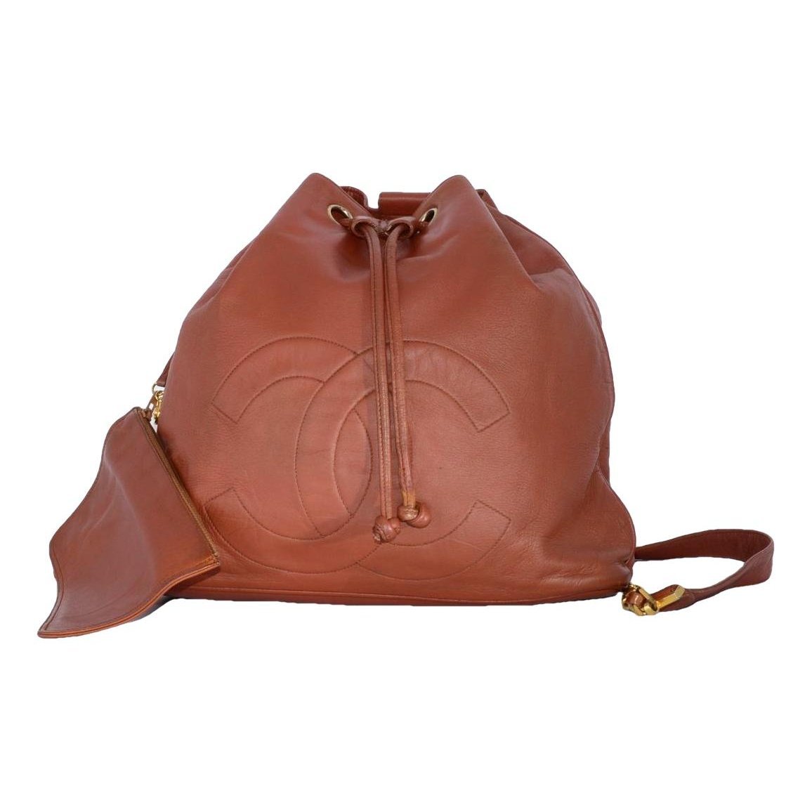 Leather backpack
