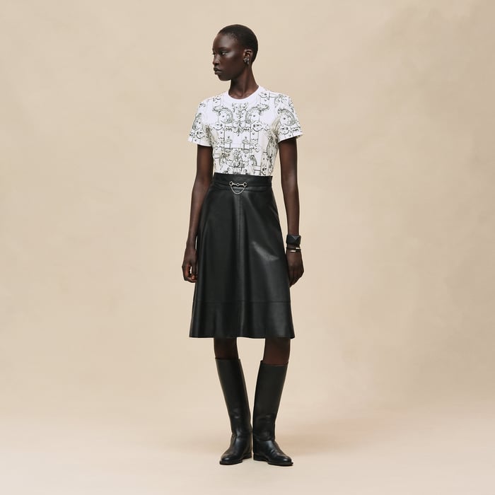 Blanc "Ferronnerie Remix" Straight T-shirt