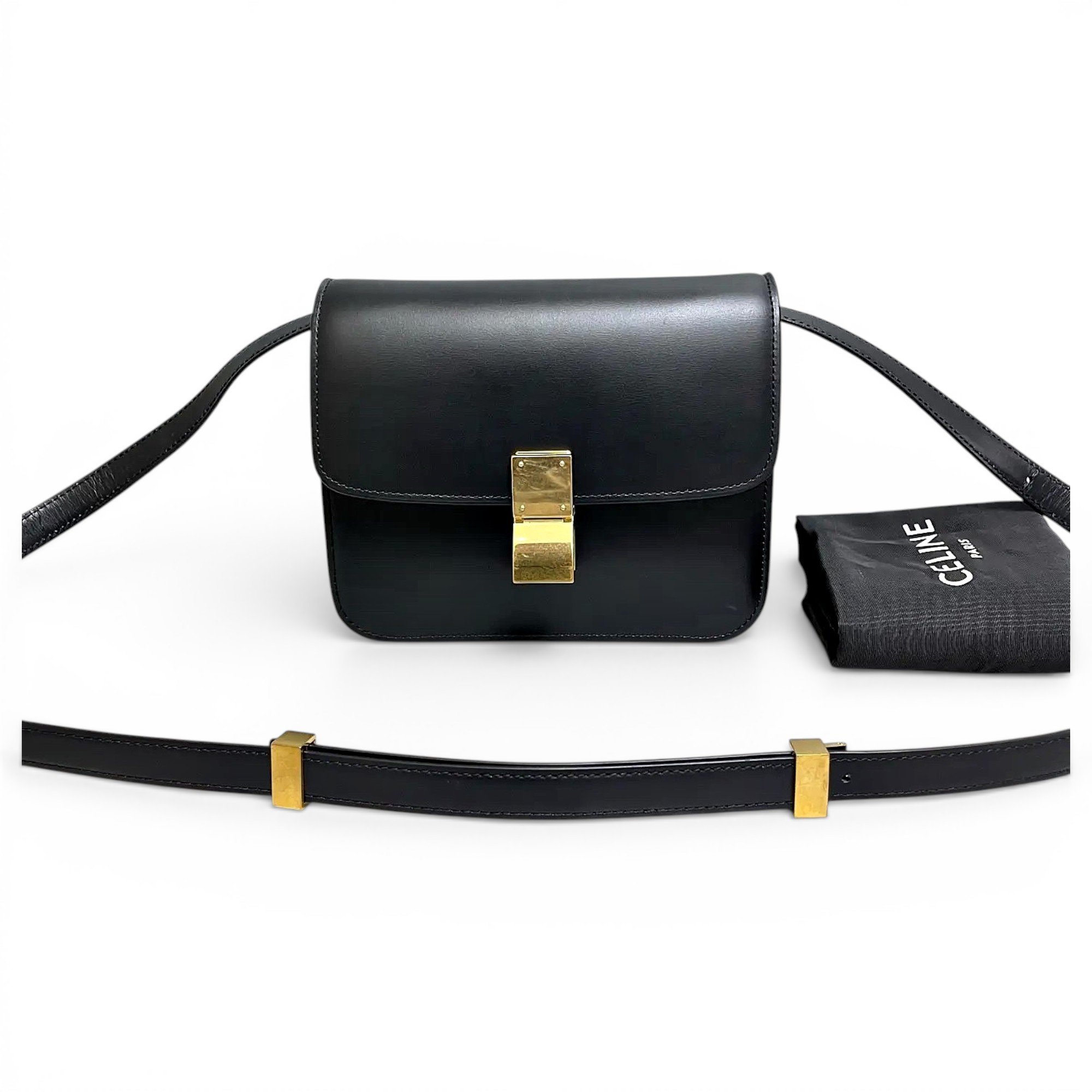 Classic leather crossbody bag