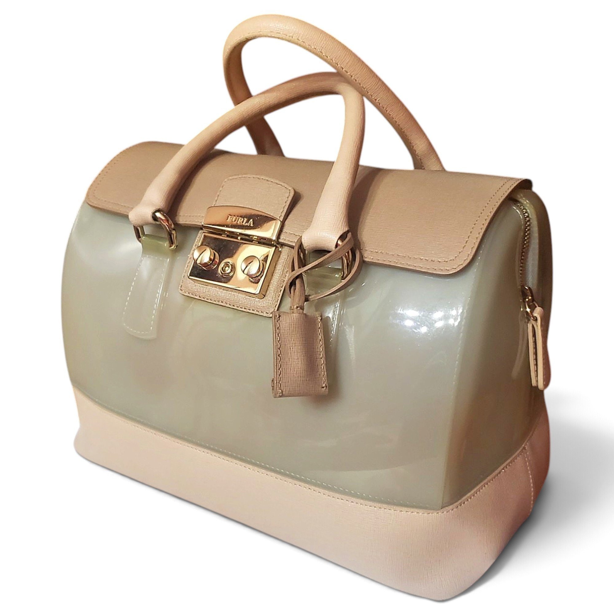 Furla Candy Bag leather bowling bag