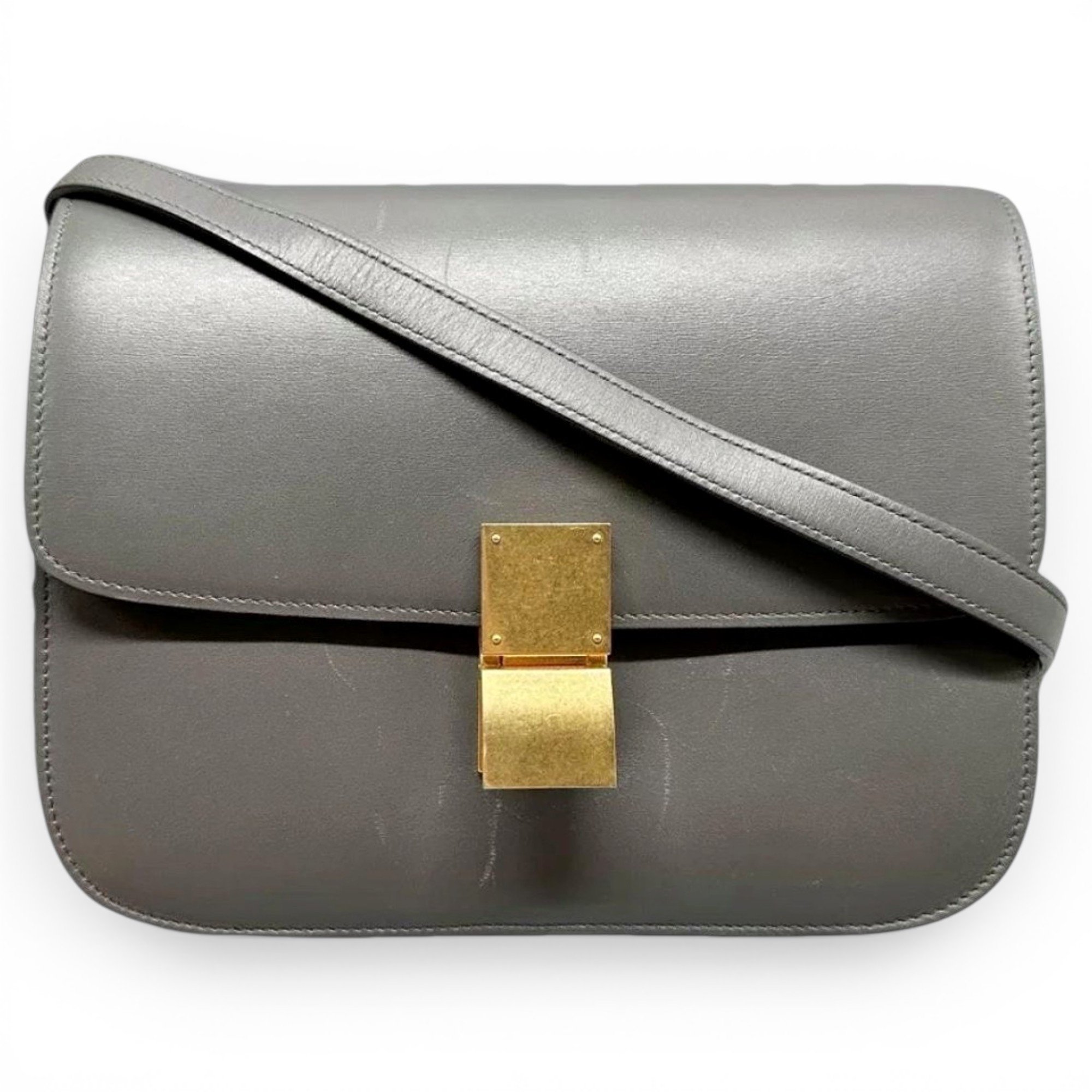 Classic leather crossbody bag