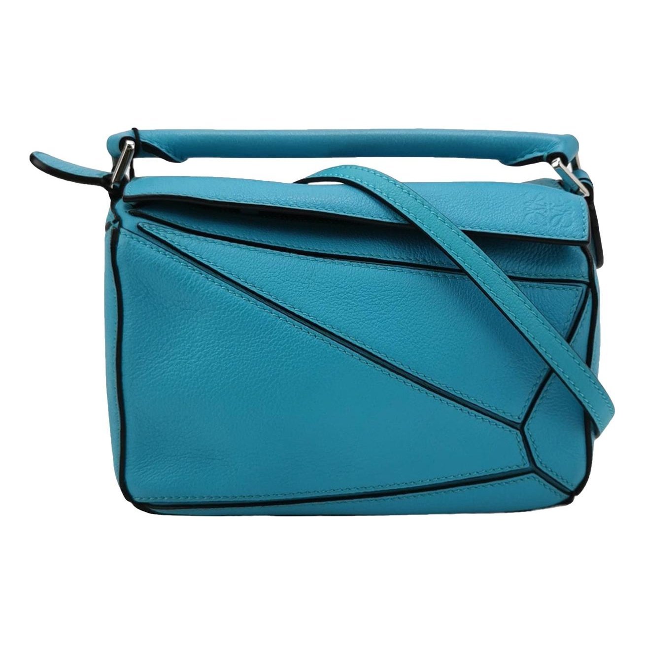 Puzzle leather handbag