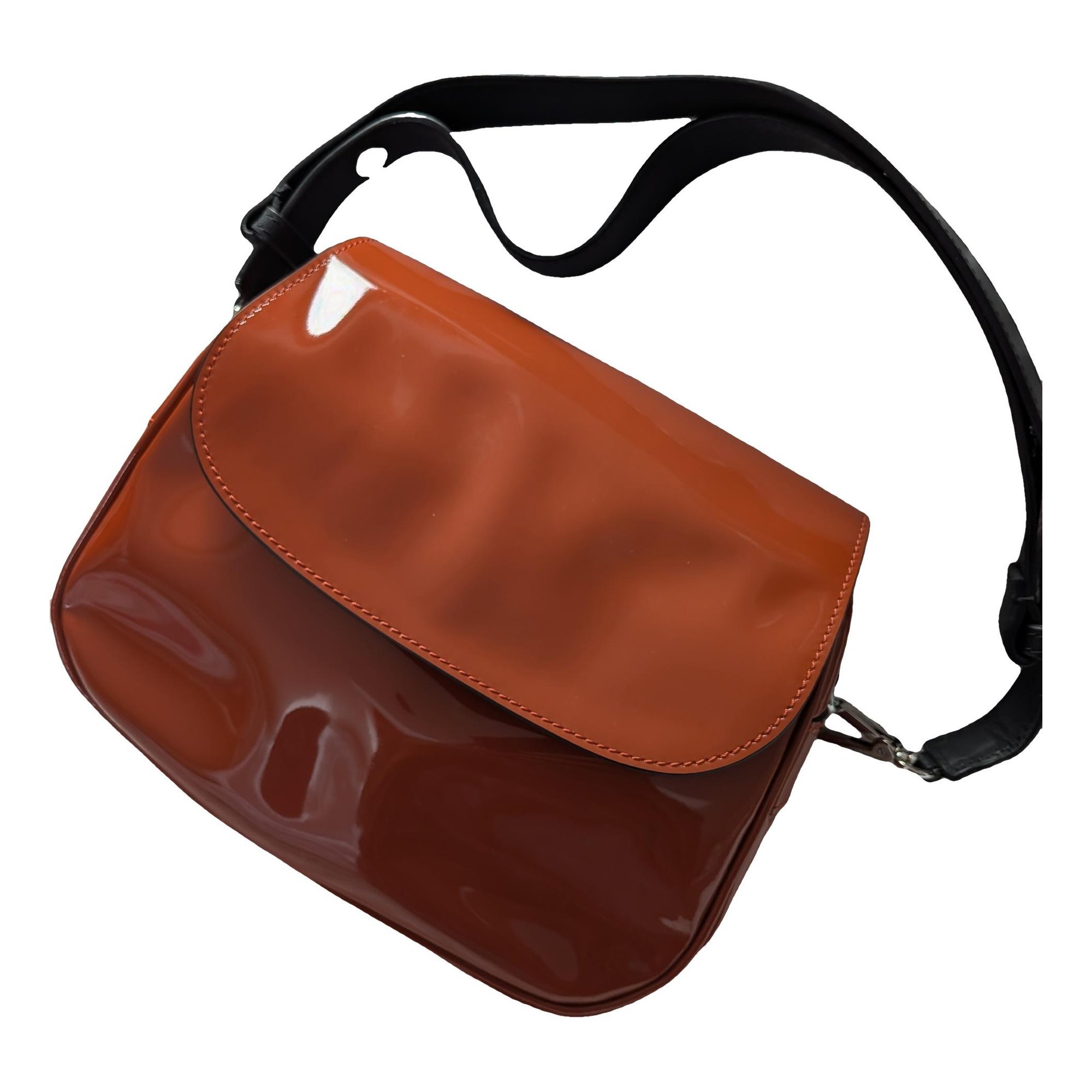 Patent leather handbag