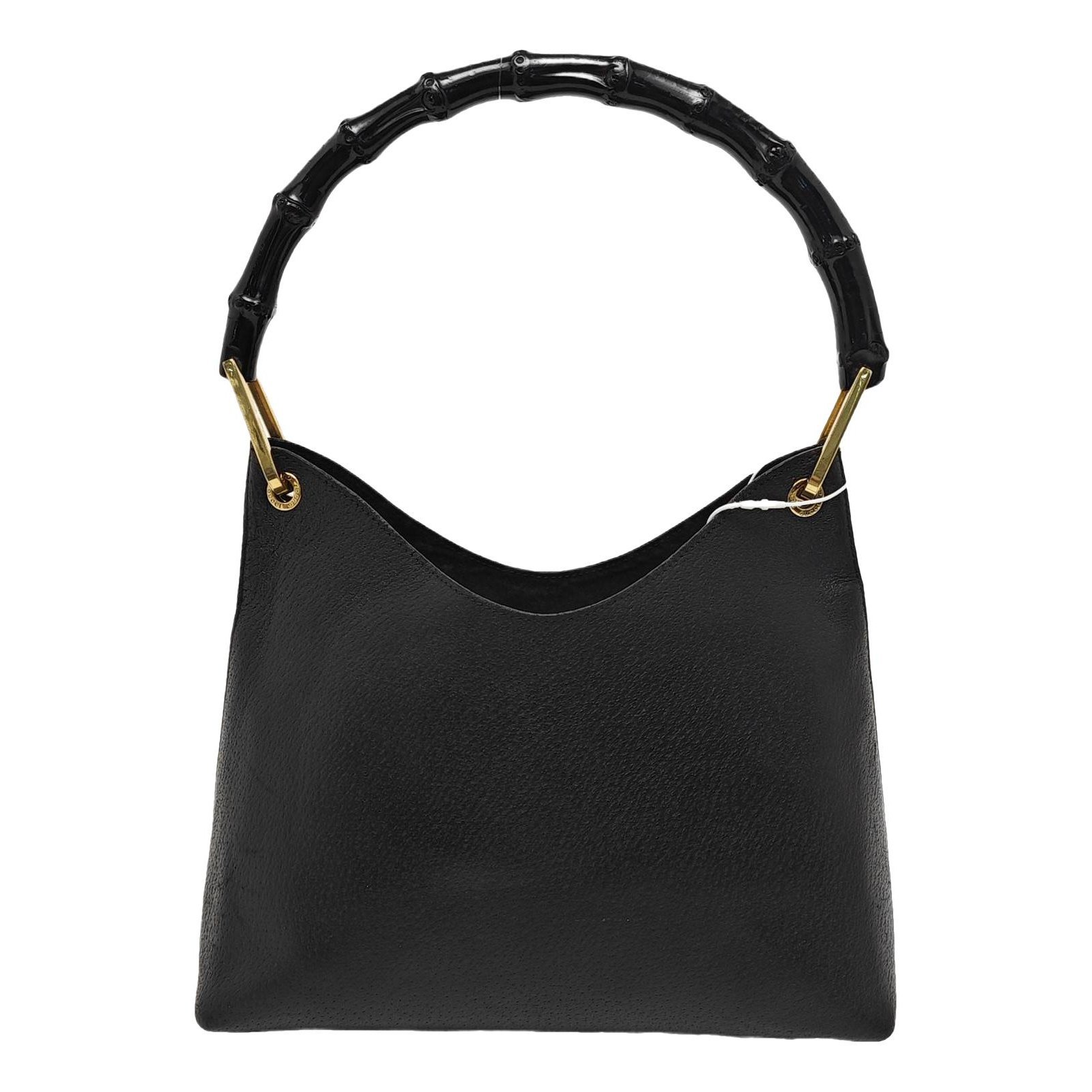 Bamboo Top Handle leather handbag