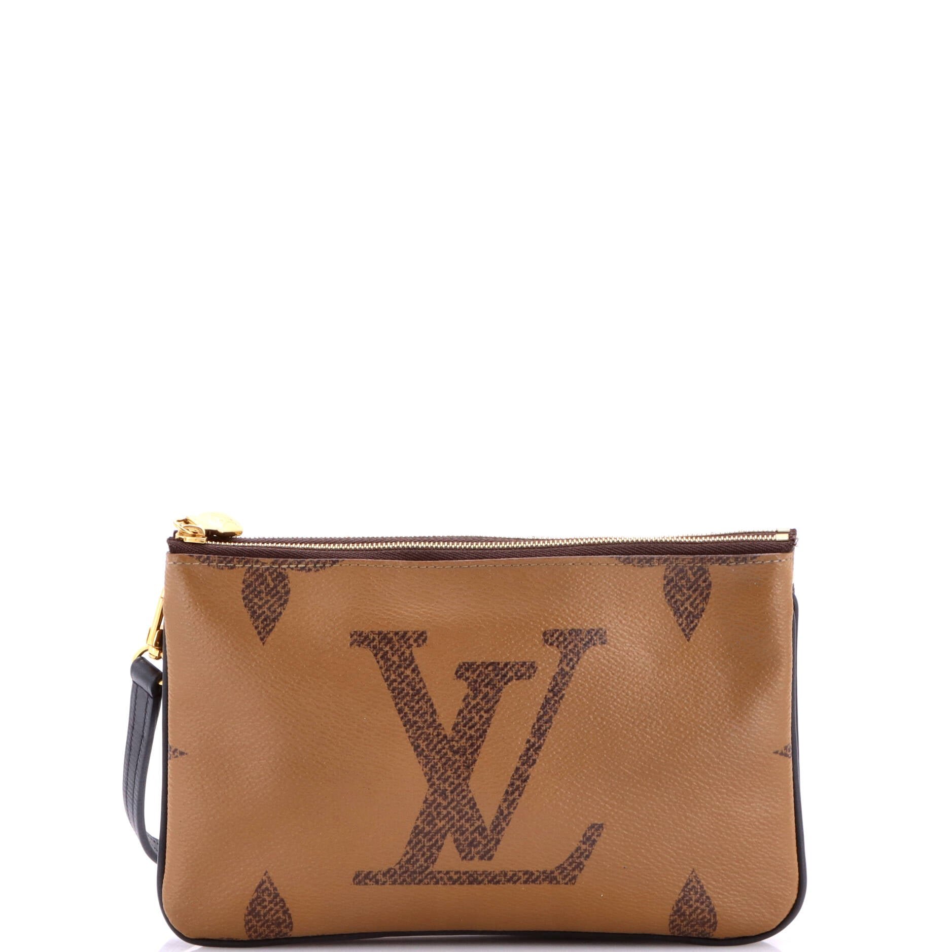 Double Zip Pochette Reverse Monogram Giant