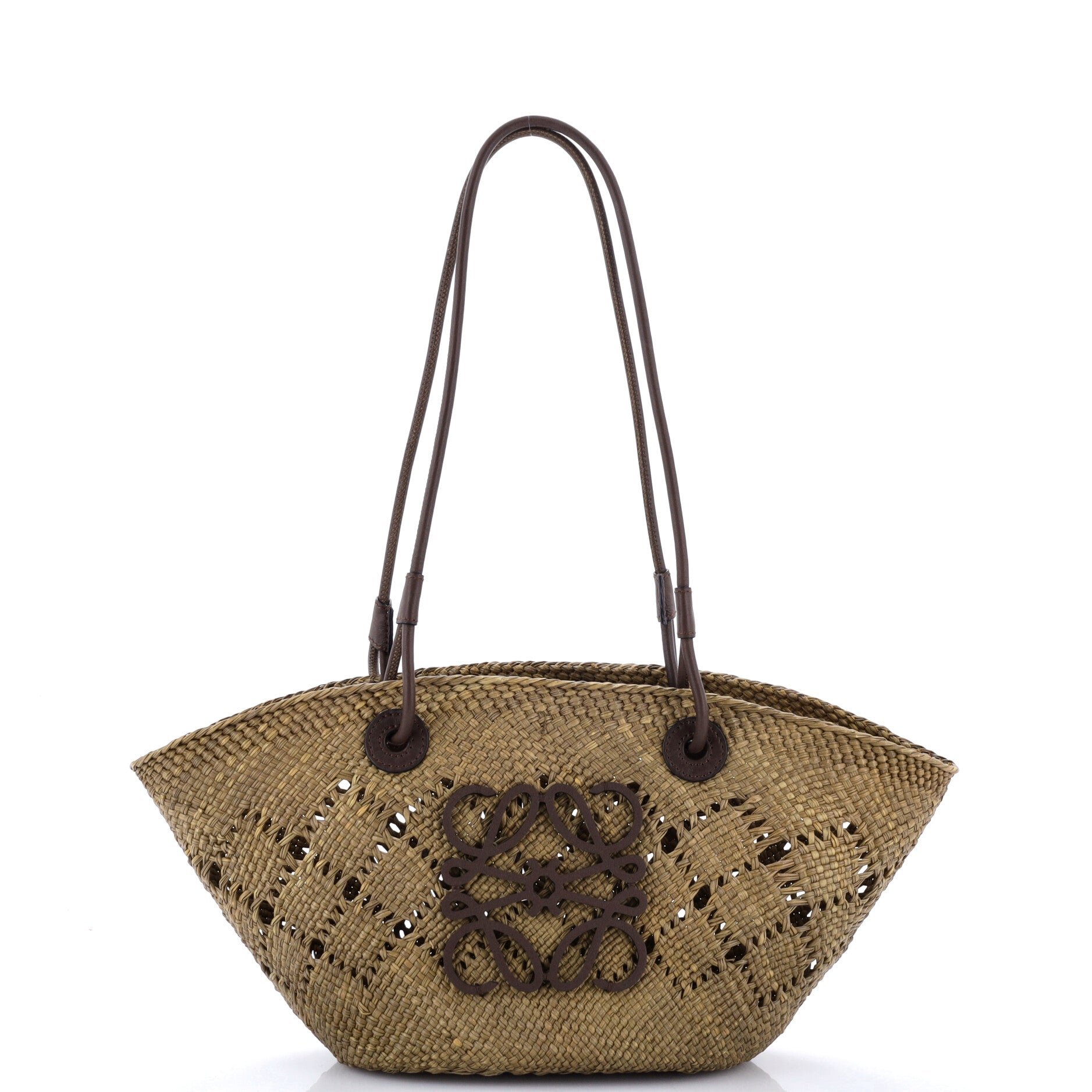 Anagram Basket Tote Raffia Small