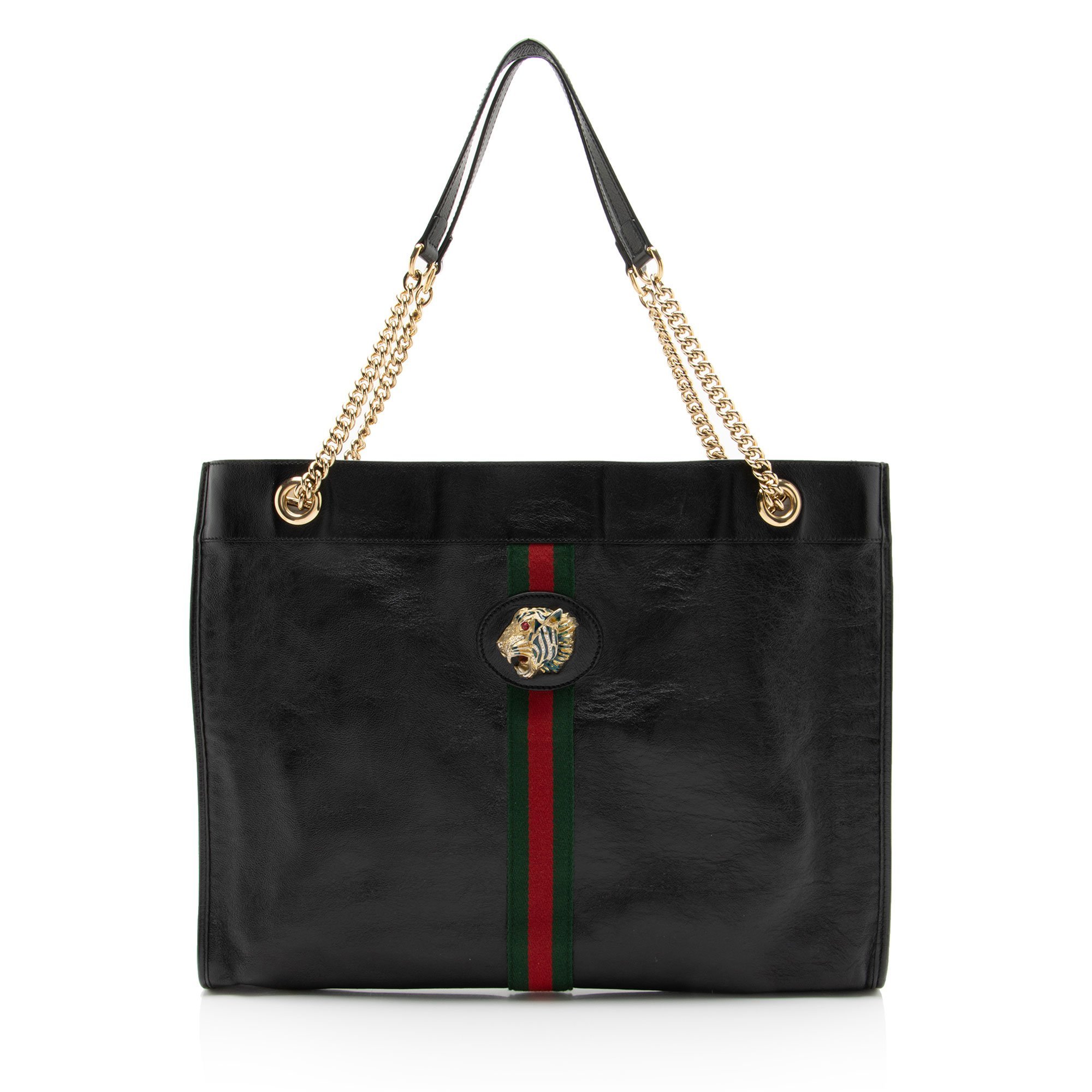 Leather tote