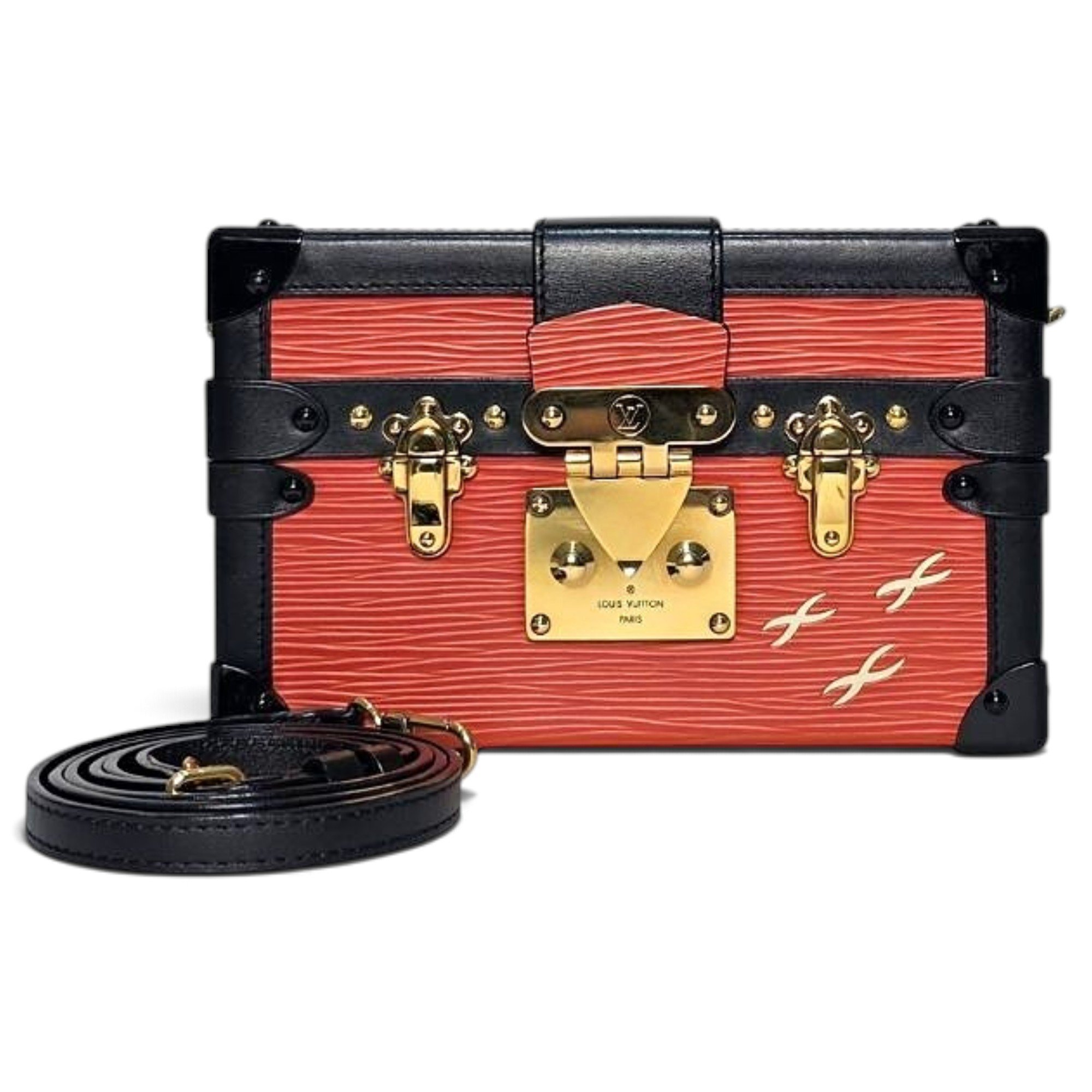 Petite Malle leather crossbody bag