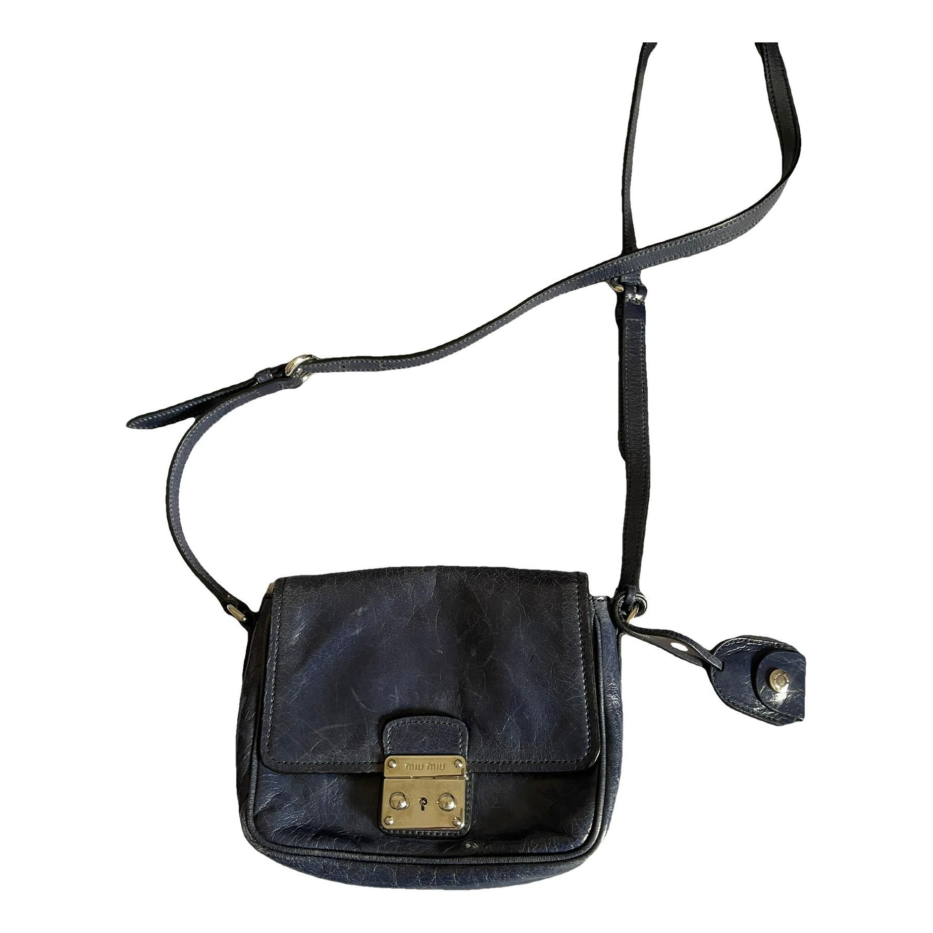 Leather clutch bag