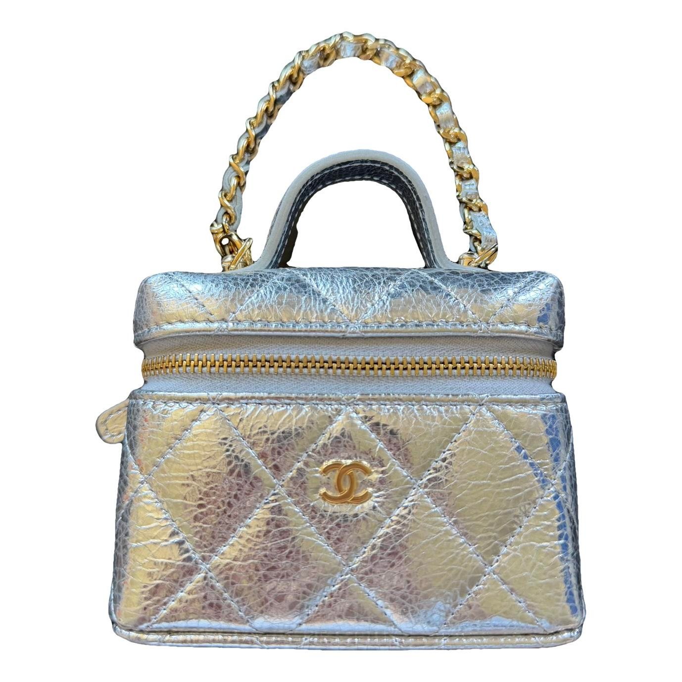 Patent leather clutch bag