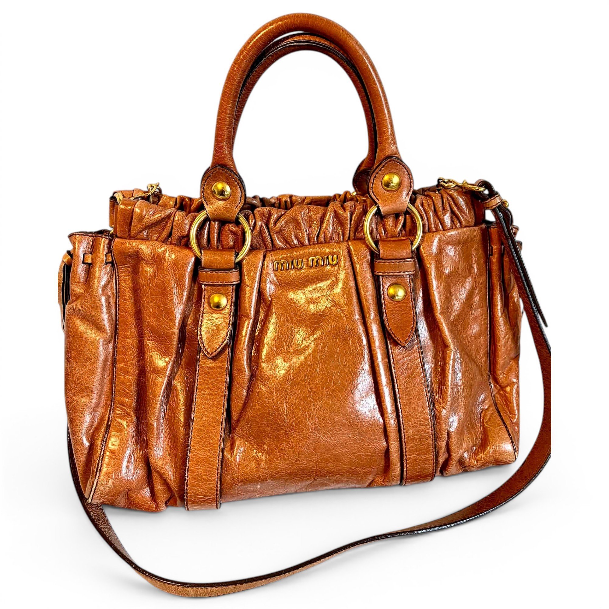 Vitello leather handbag