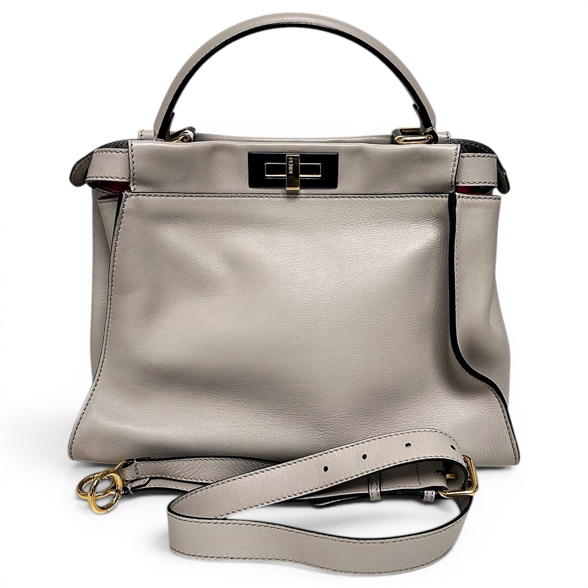 Peekaboo leather handbag
