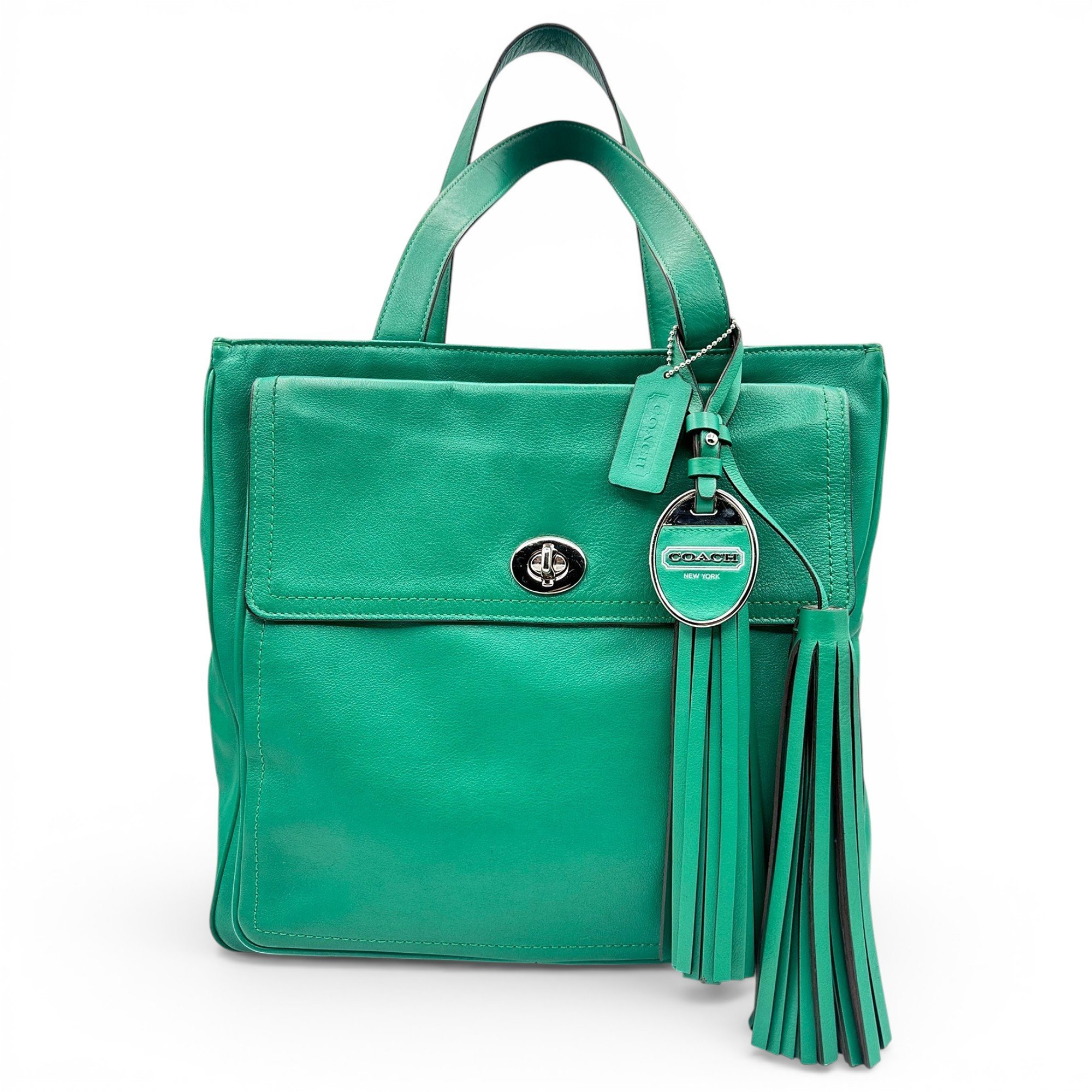 Leather clutch bag