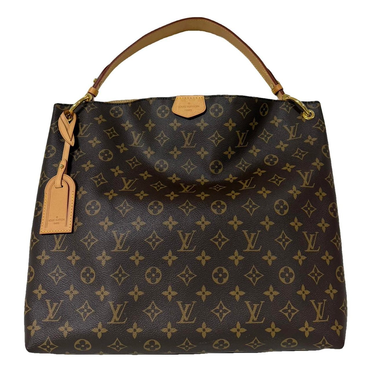Graceful leather handbag