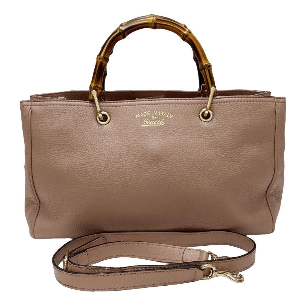 Bamboo Shopper leather tote