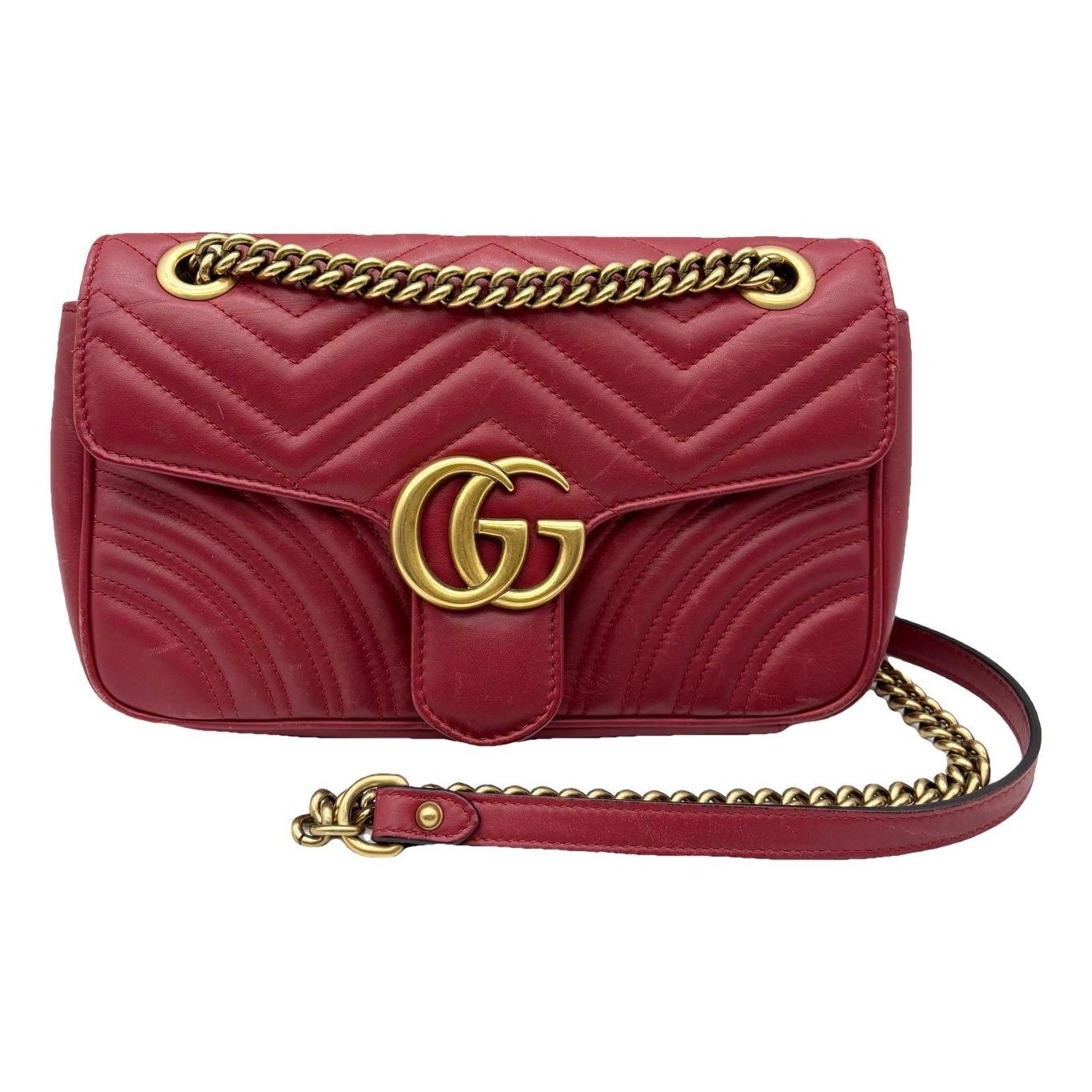 GG Marmont Flap leather handbag