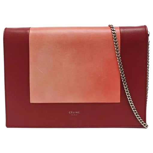 Frame leather handbag