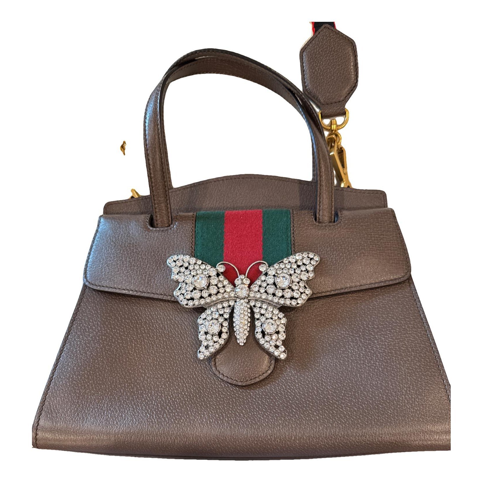 Falena leather handbag