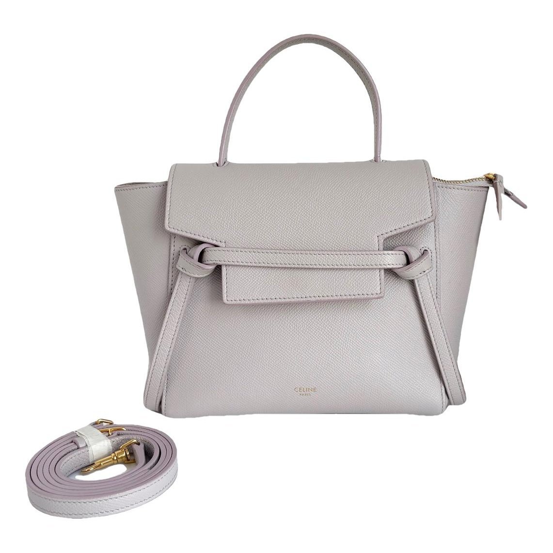 Belt leather handbag