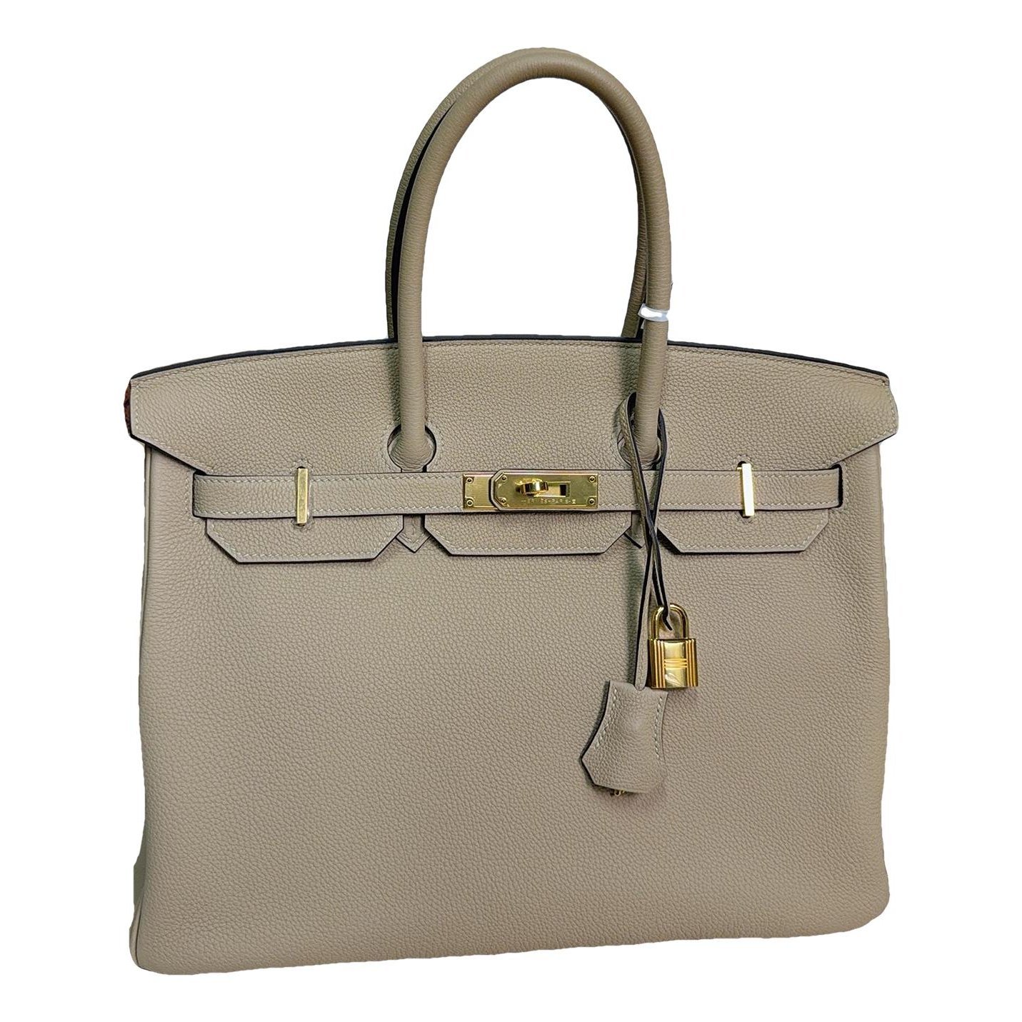 Birkin 35 leather handbag