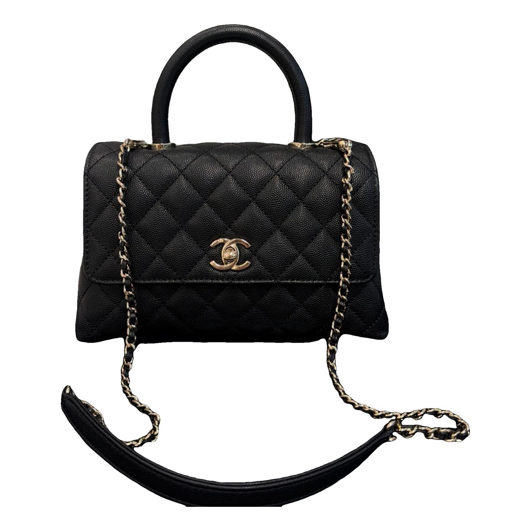 Coco Handle leather handbag