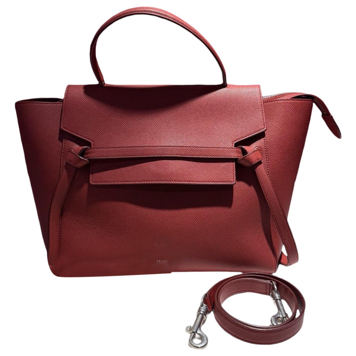 Belt leather handbag