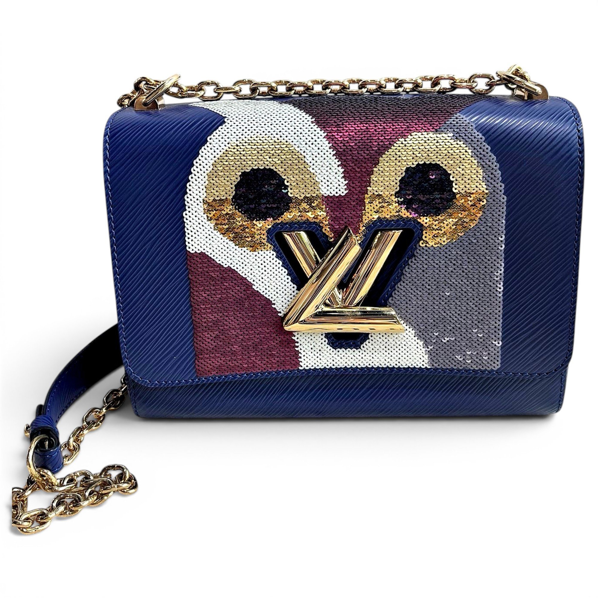 Twist leather crossbody bag