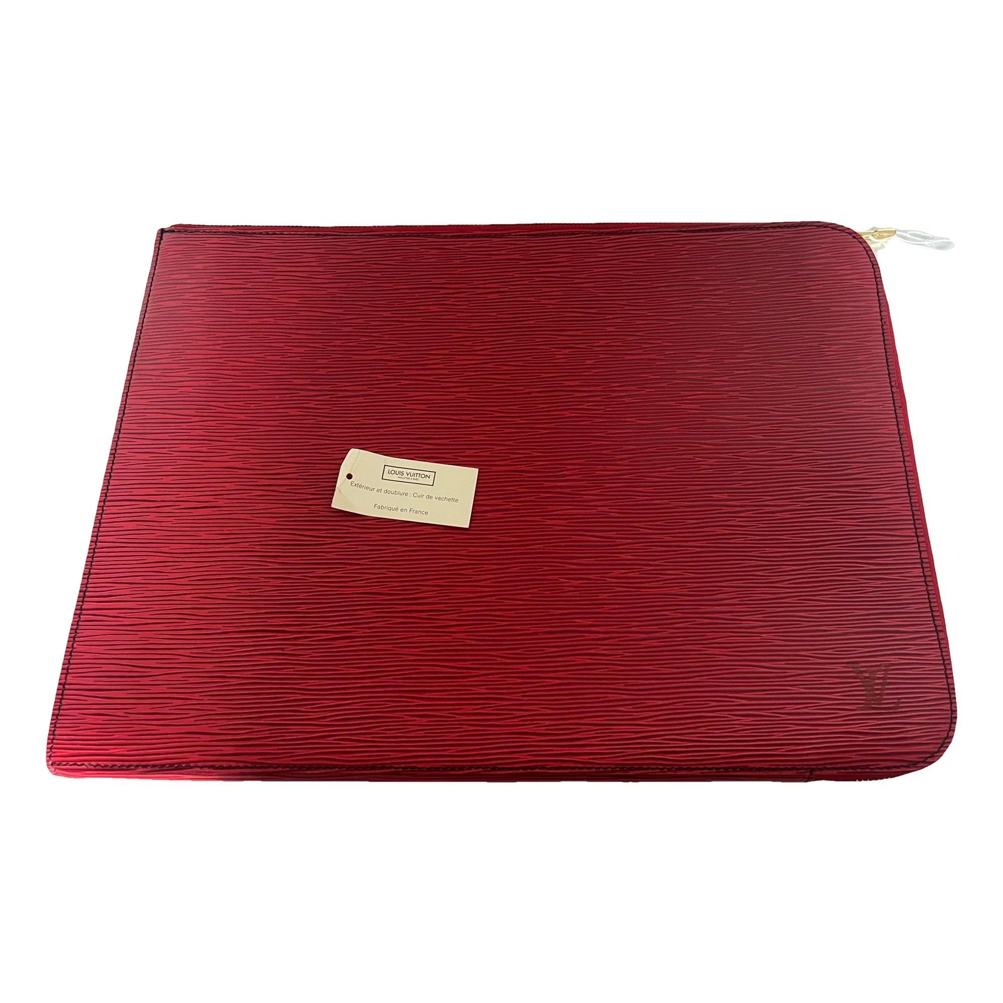 Leather clutch bag