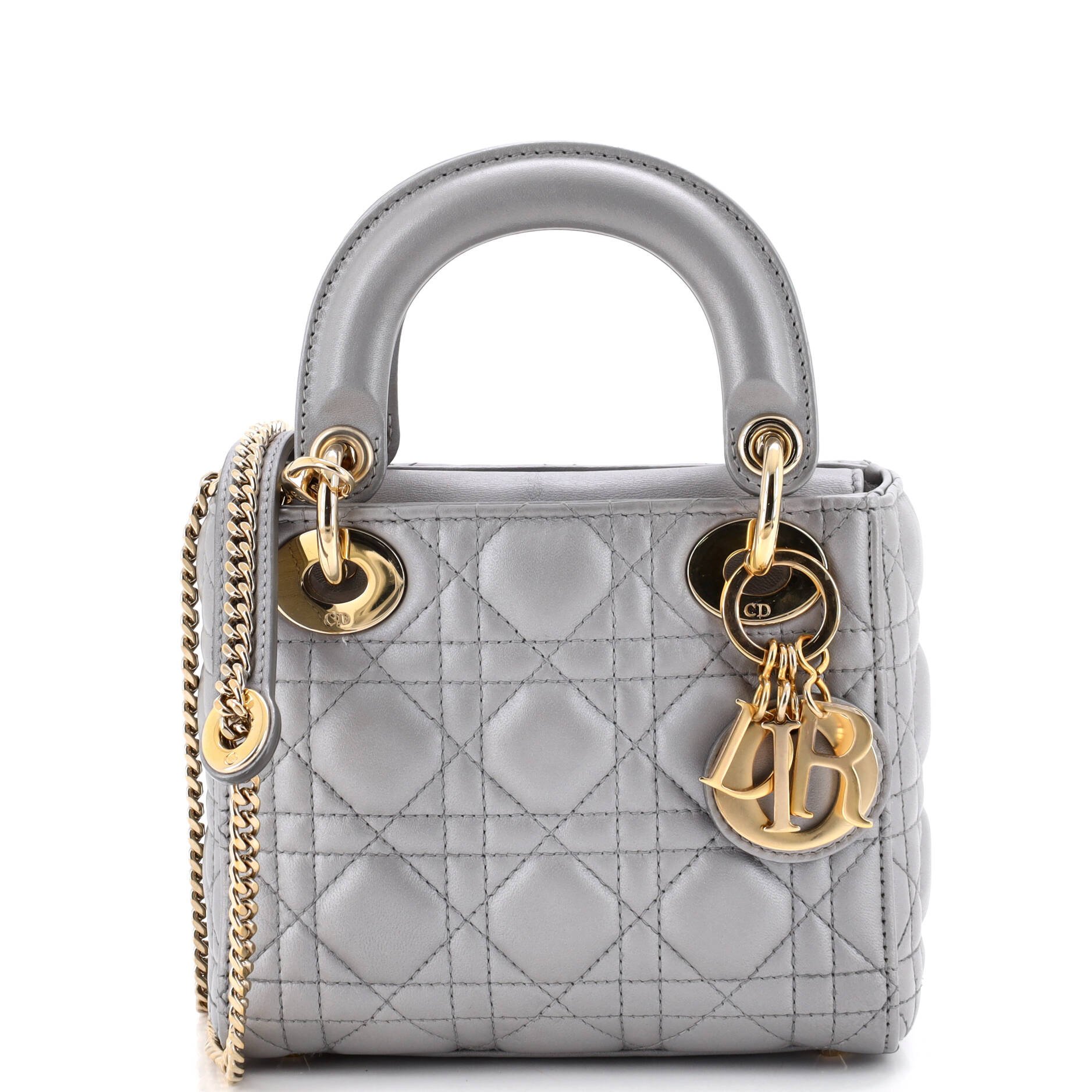 Lady Dior Chain Bag Cannage Quilt Lambskin Mini