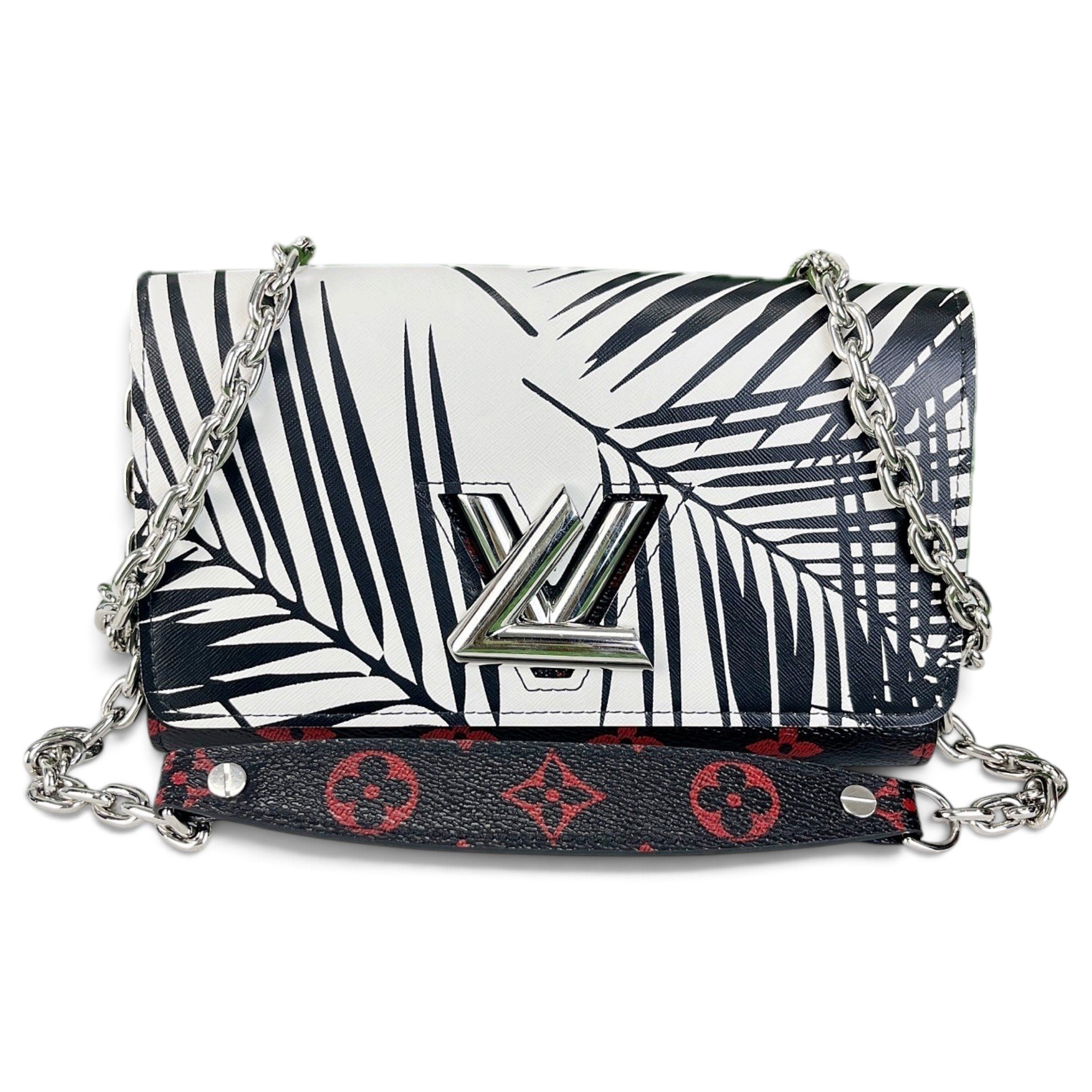 Twist leather handbag