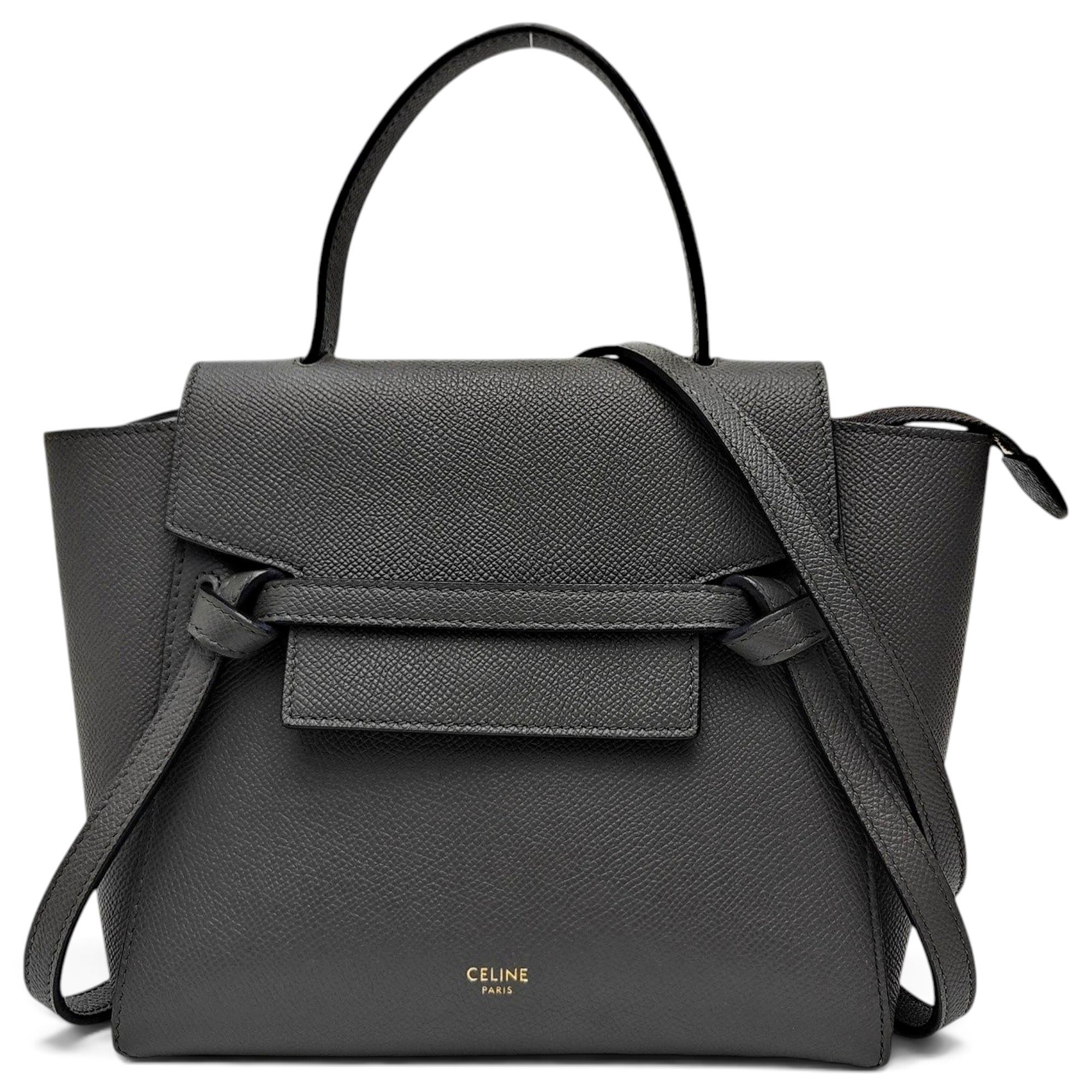 Belt leather handbag