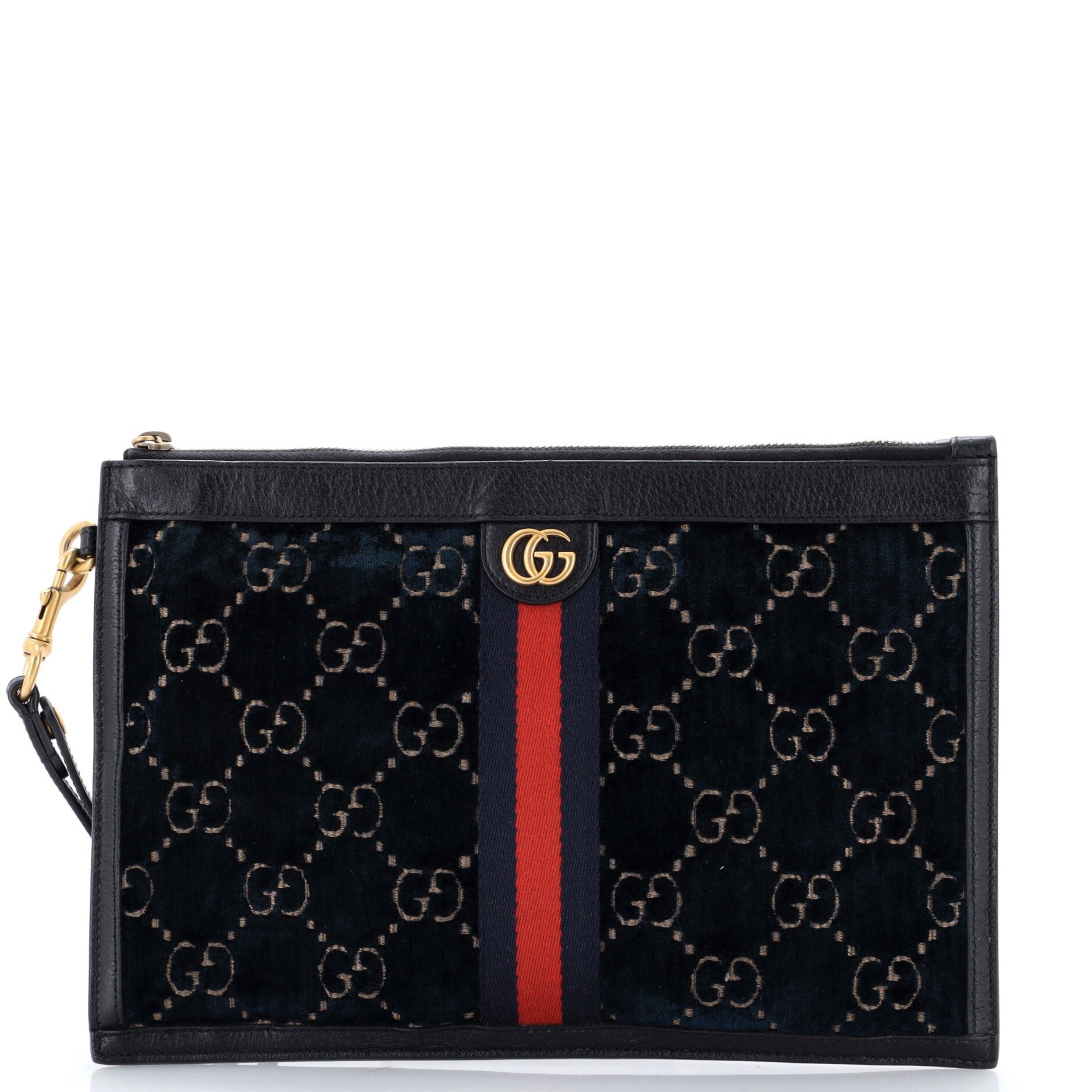 Ophidia Zip Pouch GG Velvet Large