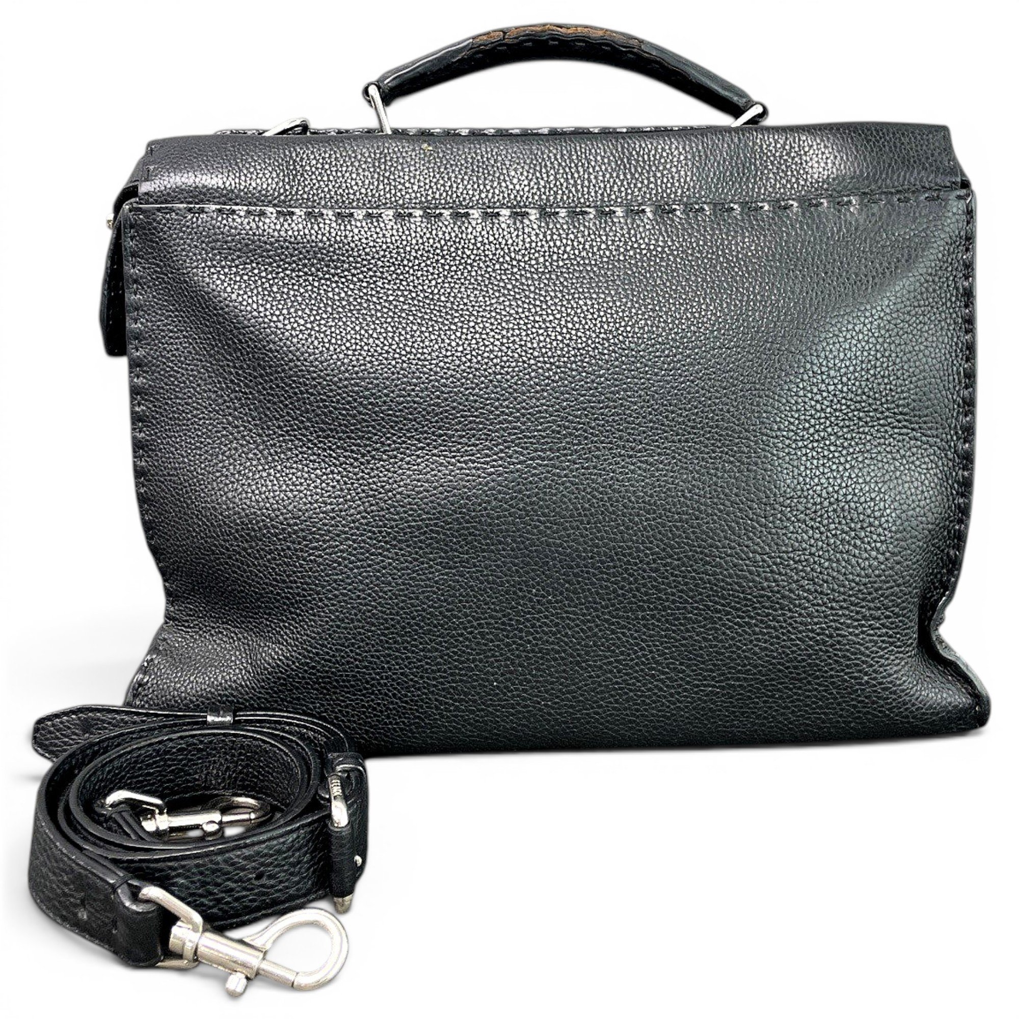 Peekaboo leather handbag