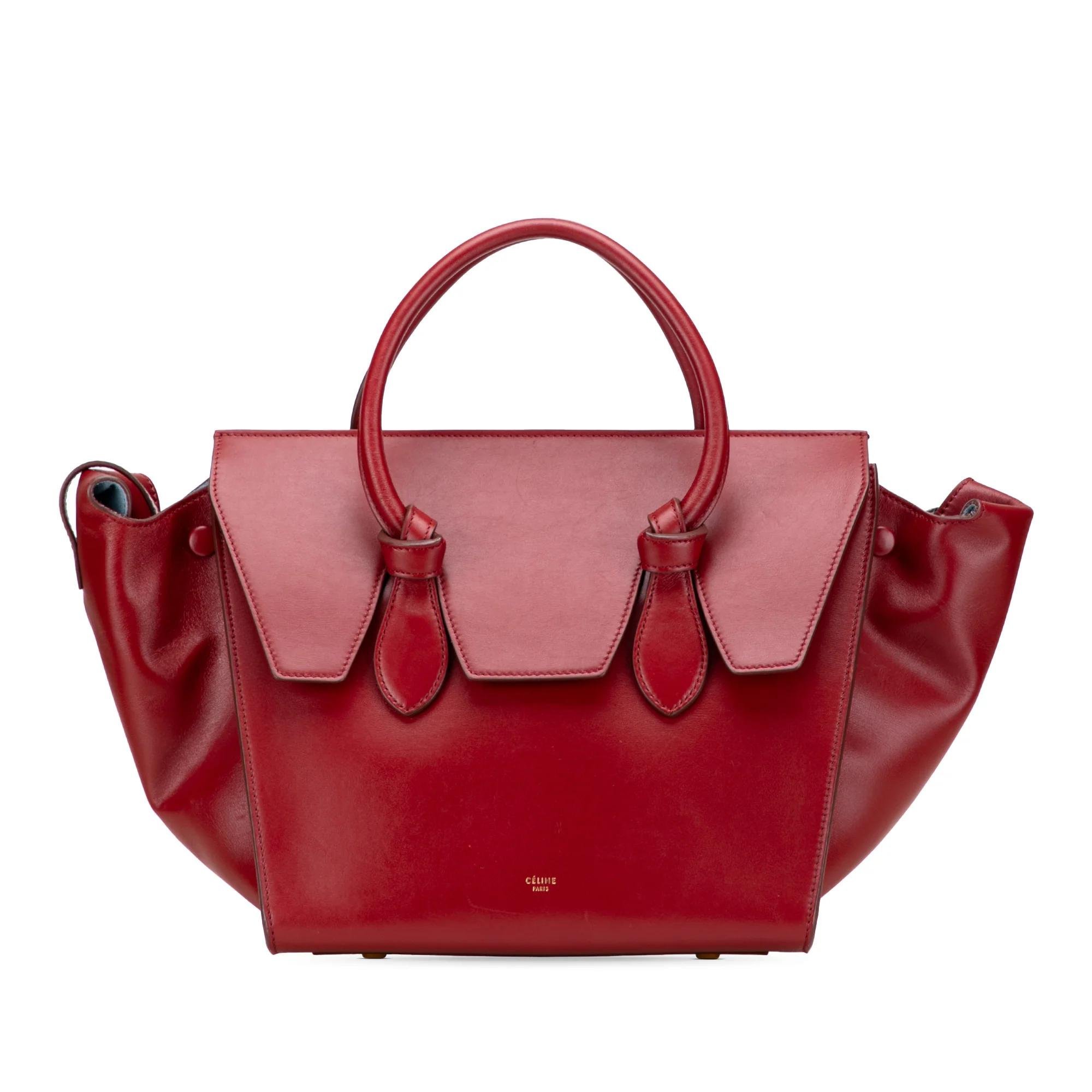 Tie pony-style calfskin handbag