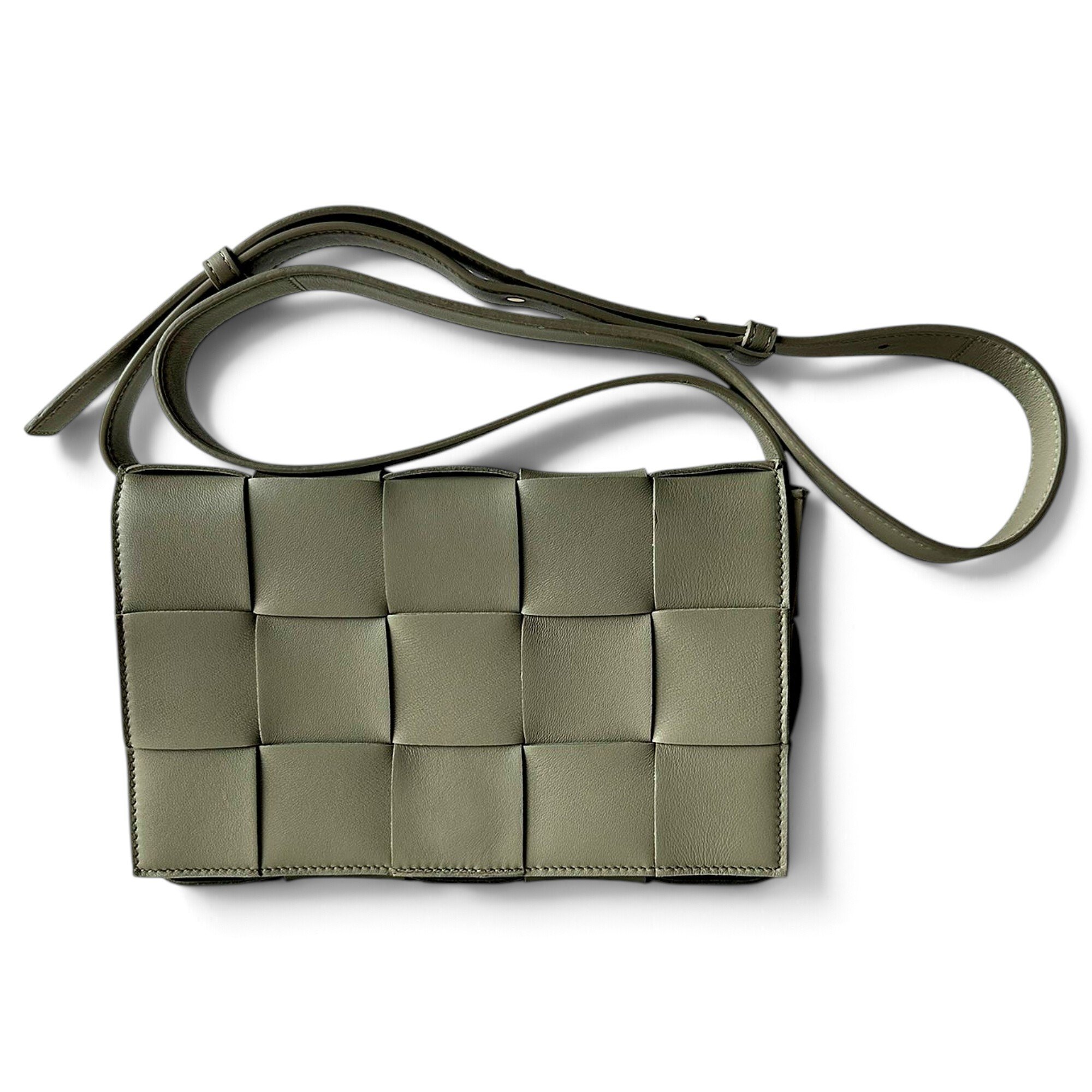 Cassette leather crossbody bag