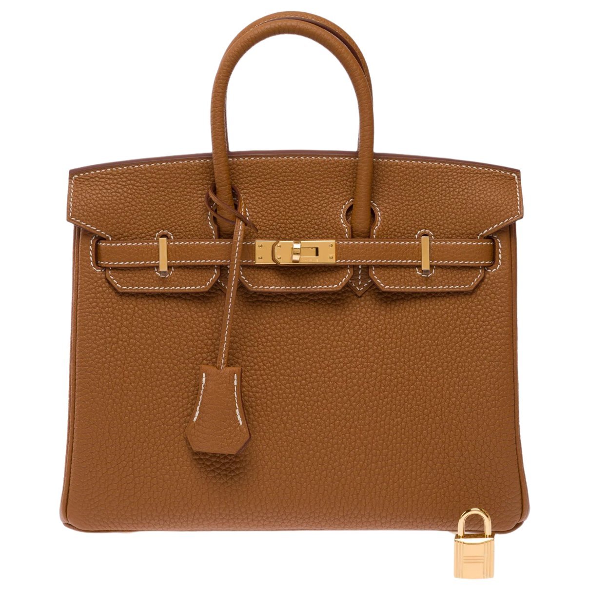Birkin 25 leather handbag