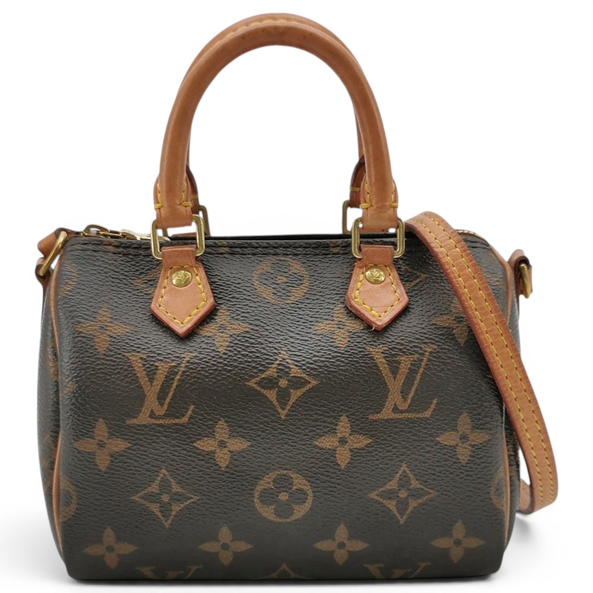 Nano Speedy / Mini HL leather handbag