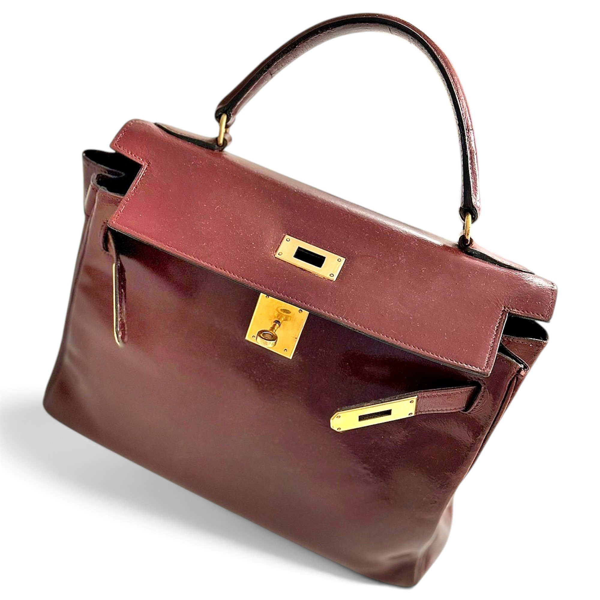 Kelly 28 leather handbag