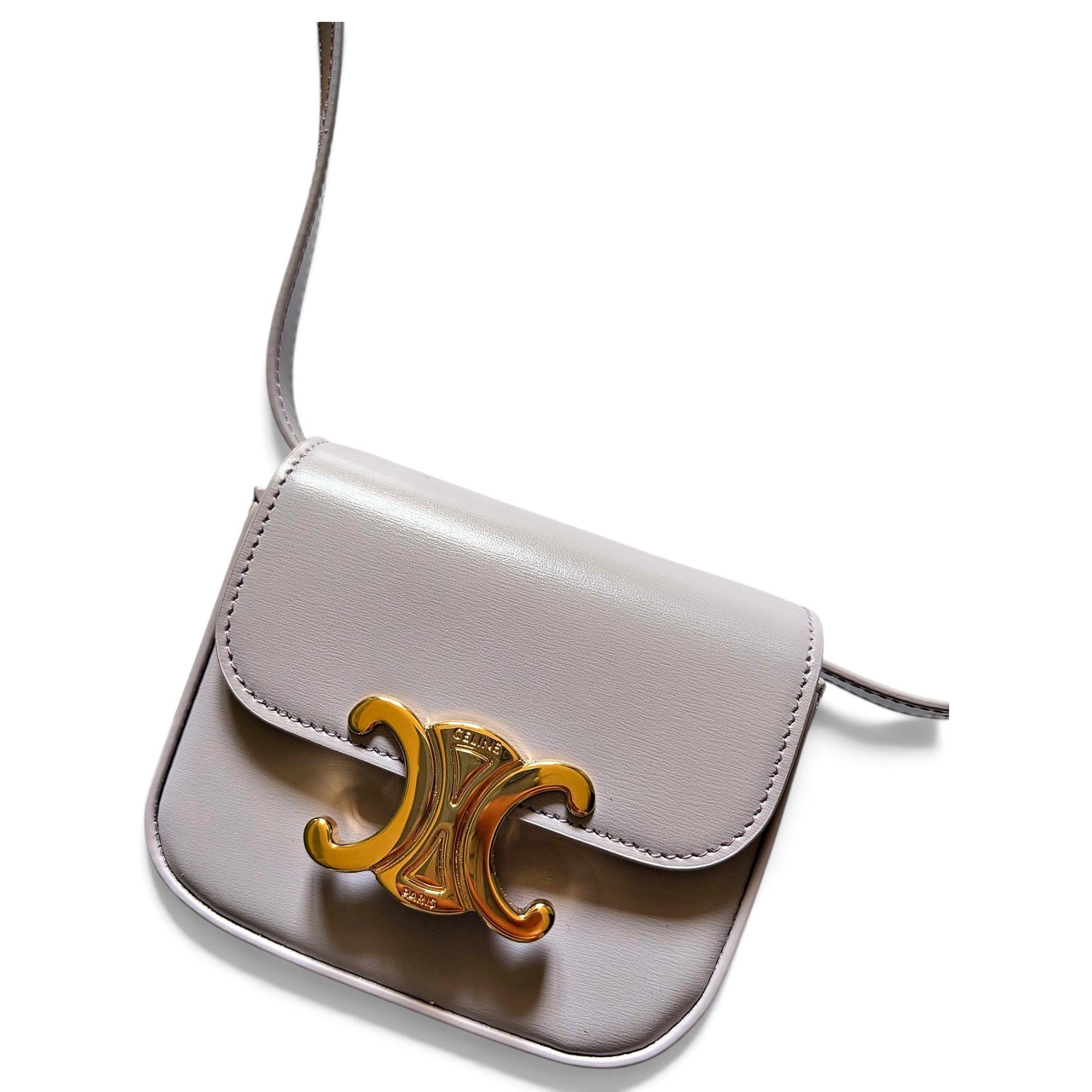 Triomphe leather handbag