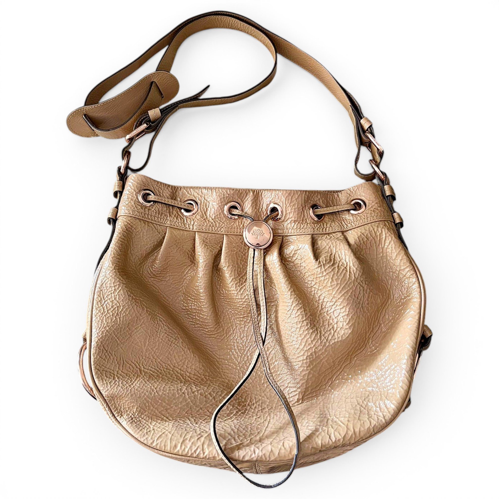 Mulberry Bella Hobo patent leather crossbody bag