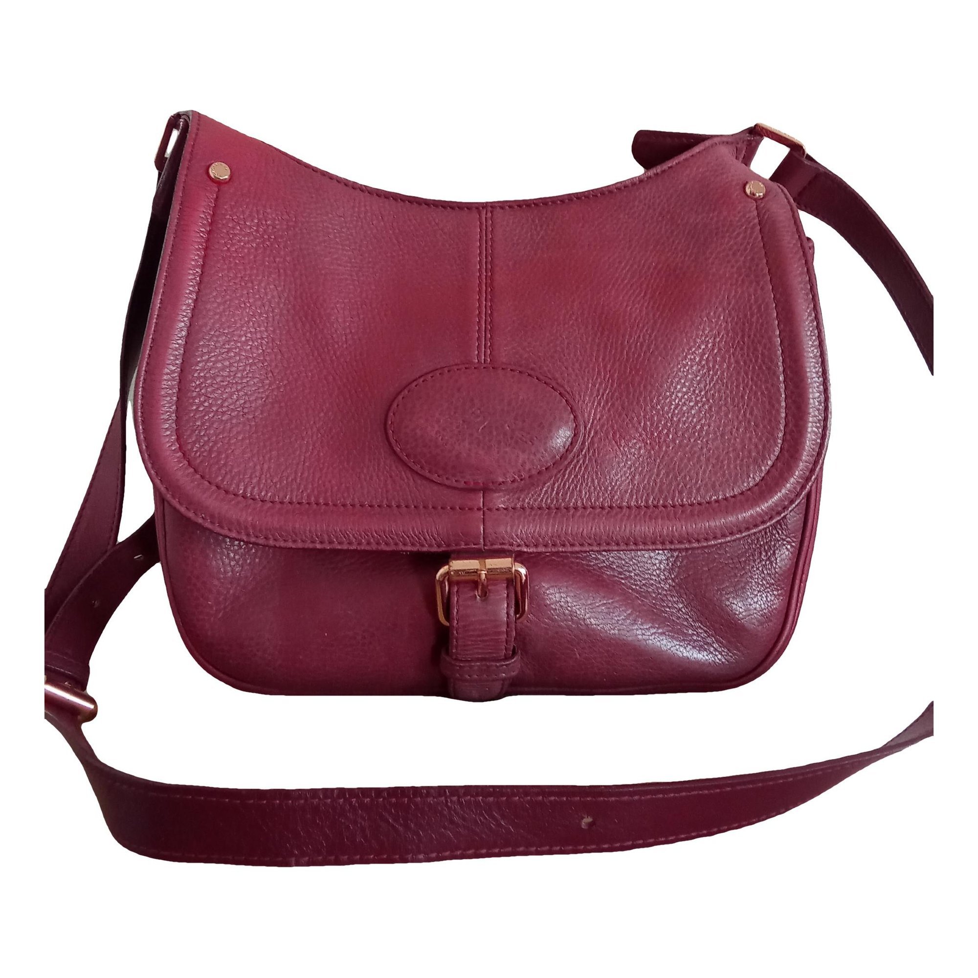 Pliage leather crossbody bag