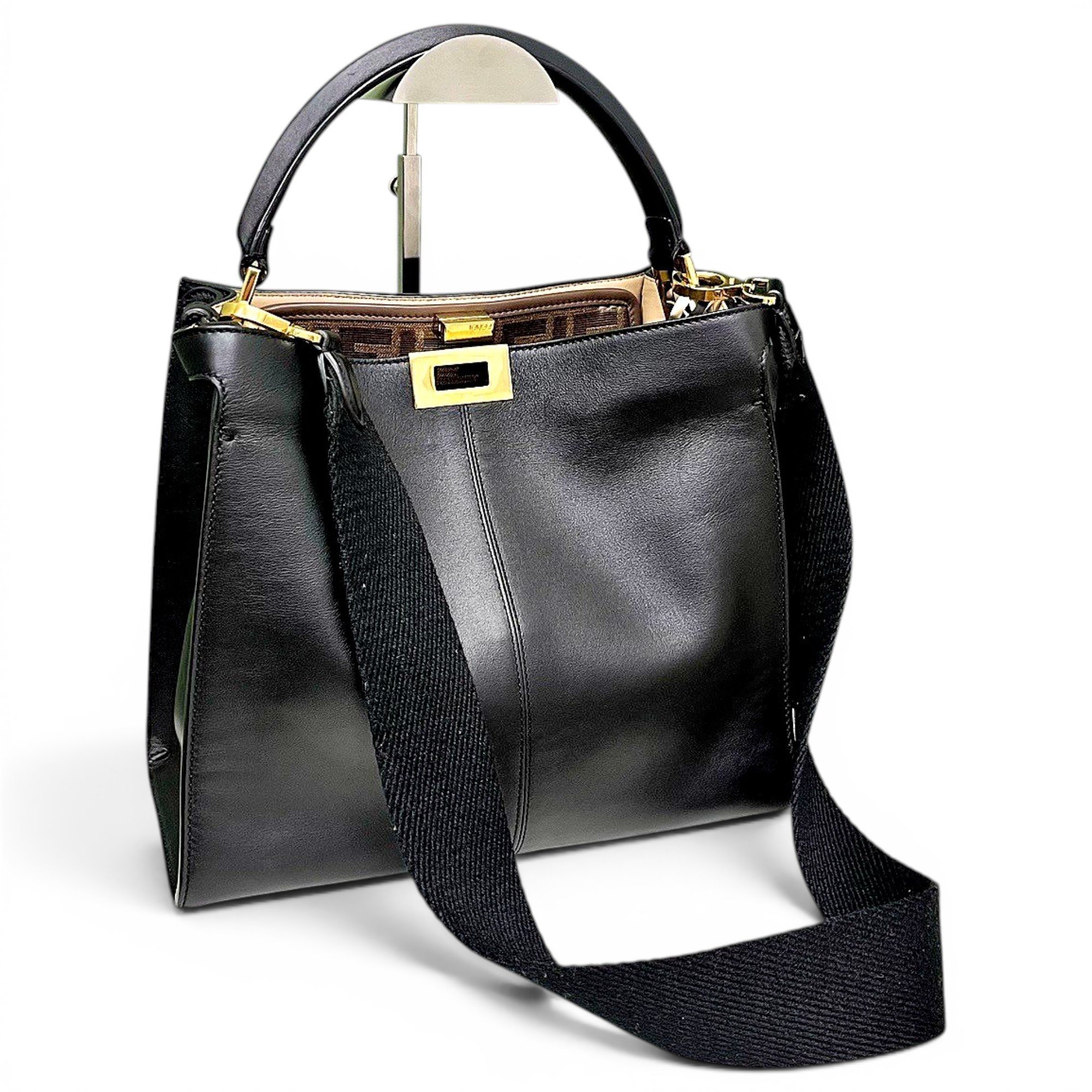 Peekaboo leather handbag