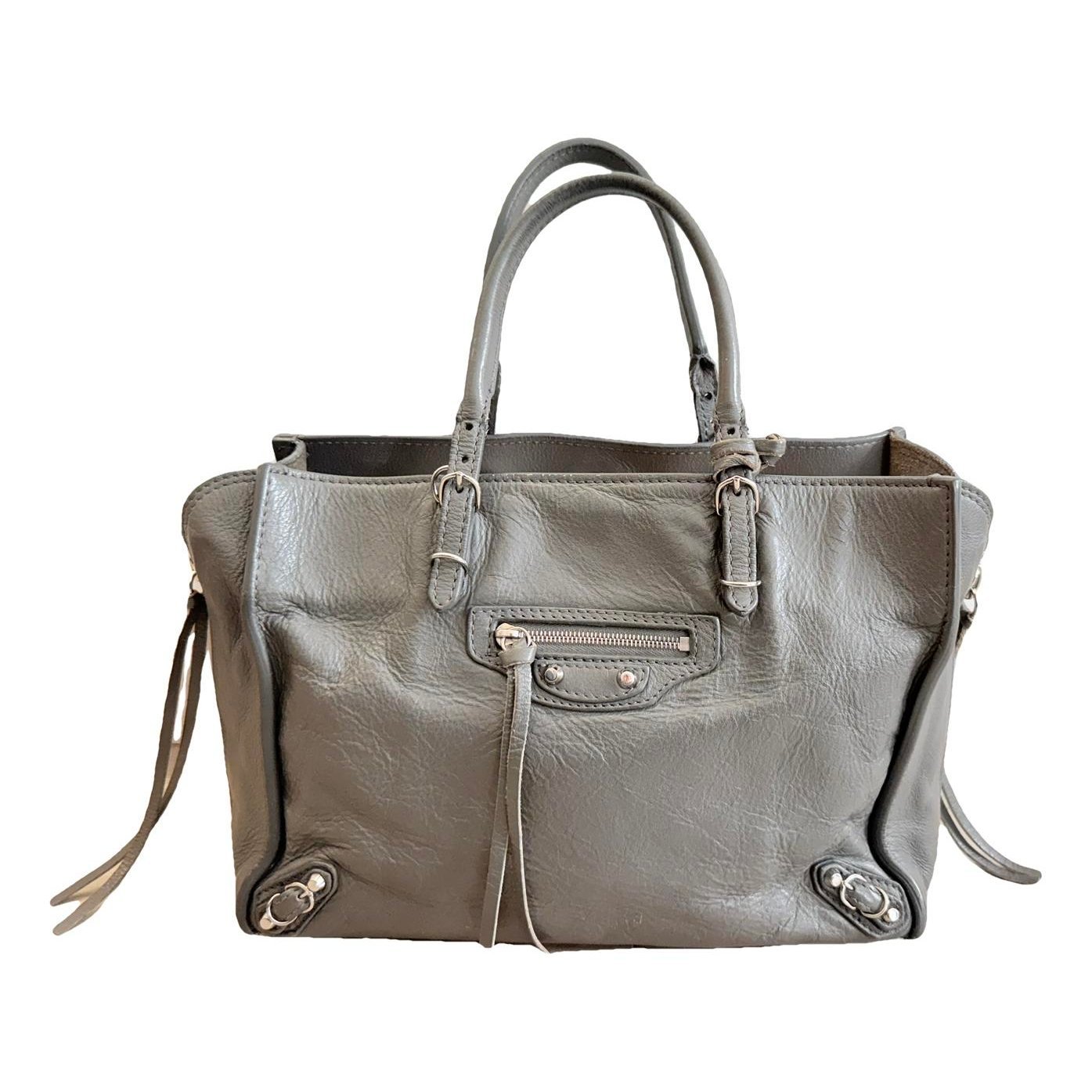 Papier leather handbag