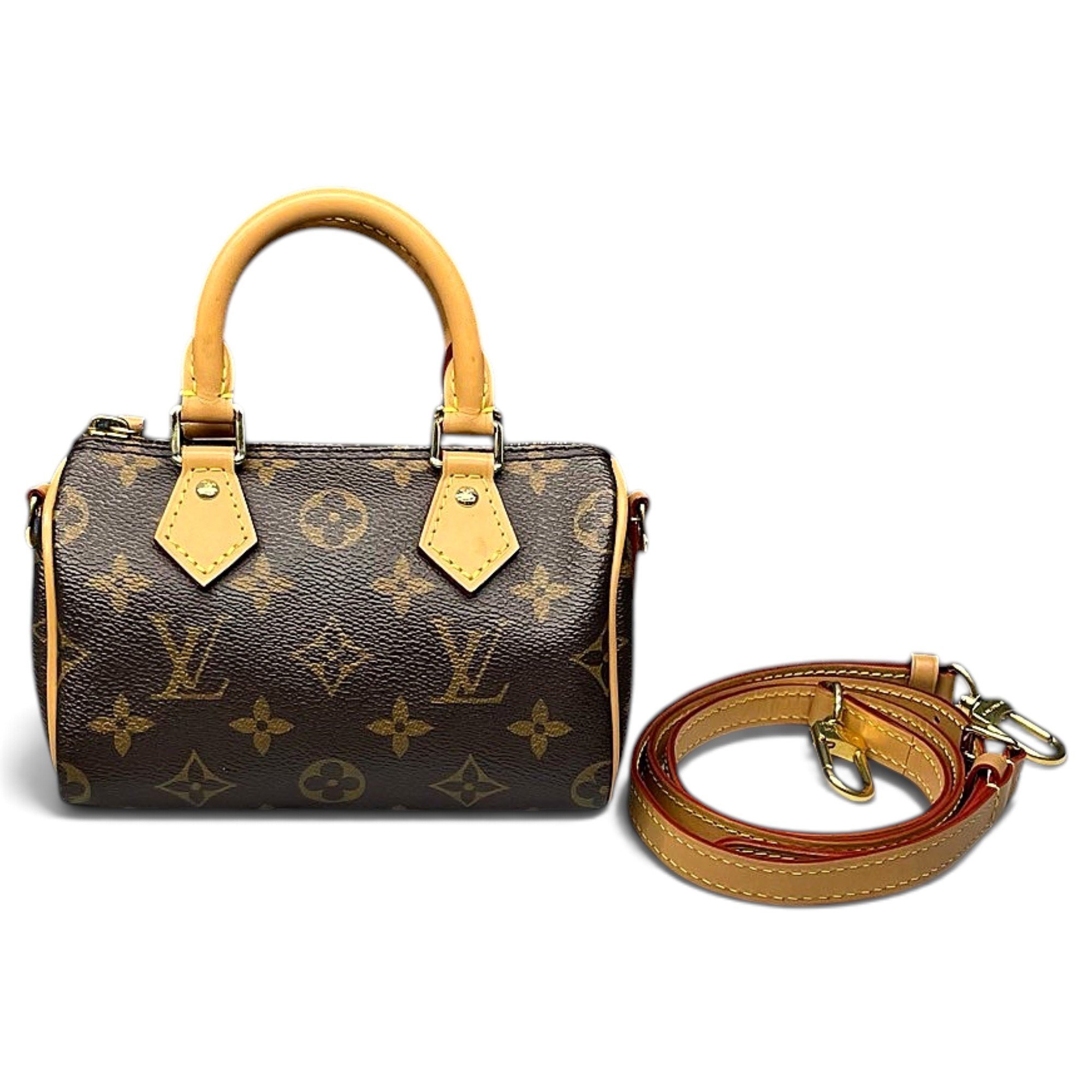 Nano Speedy / Mini HL leather handbag