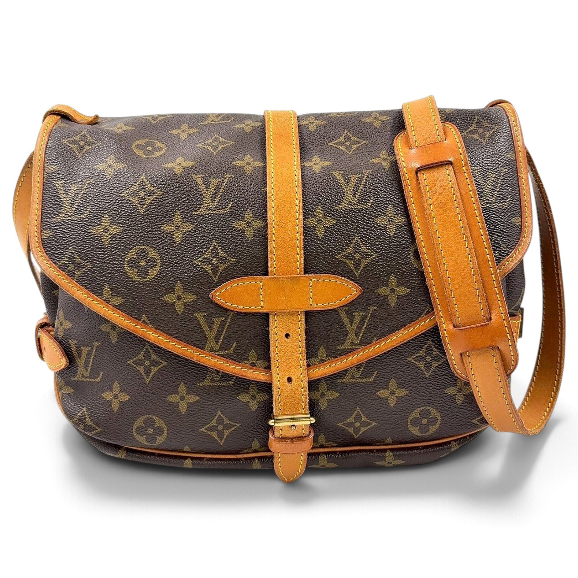 Saumur leather crossbody bag