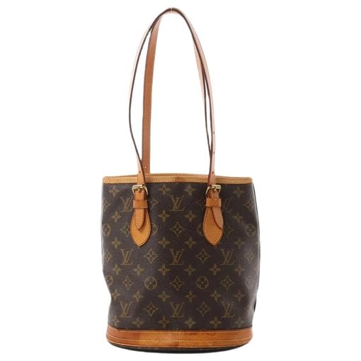 Bucket leather handbag