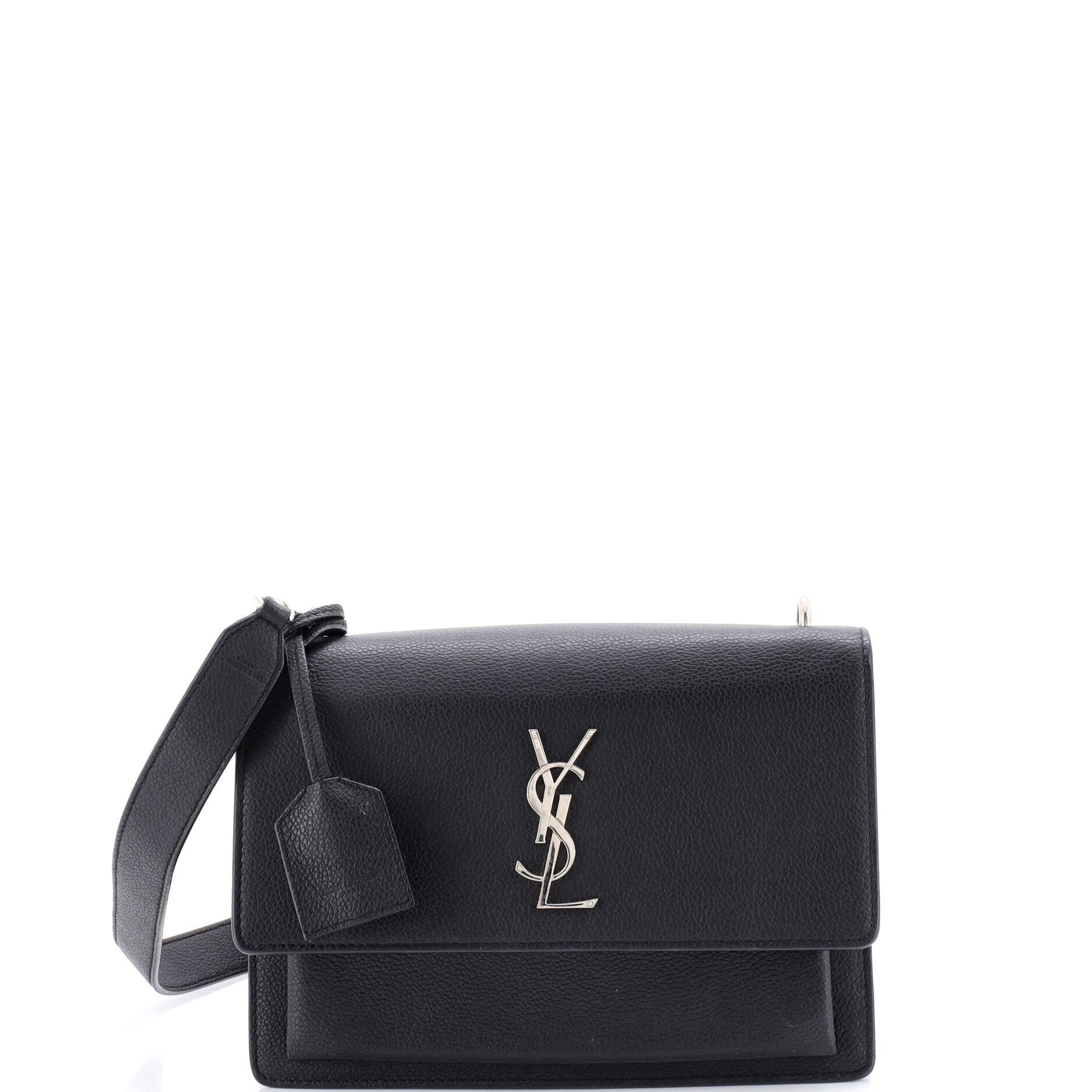 Saint Laurent Sunset Satchel Leather Medium