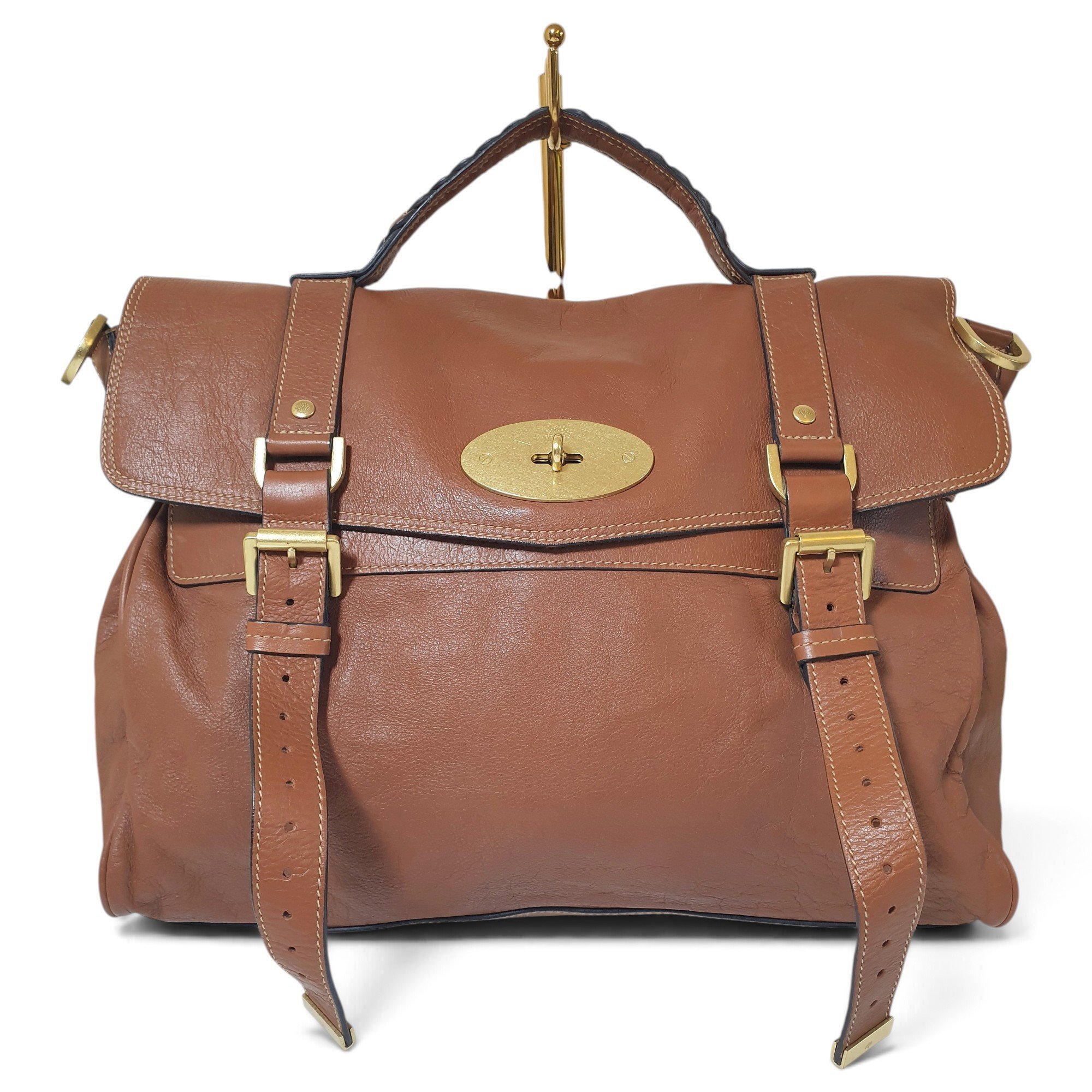 Alexa leather satchel