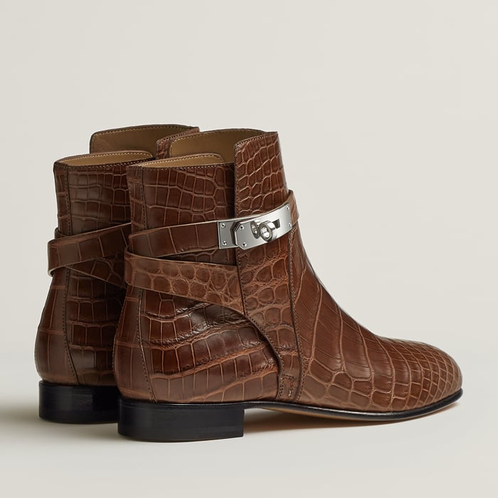 Marron Acajou Bota De Cano Baixo Néo