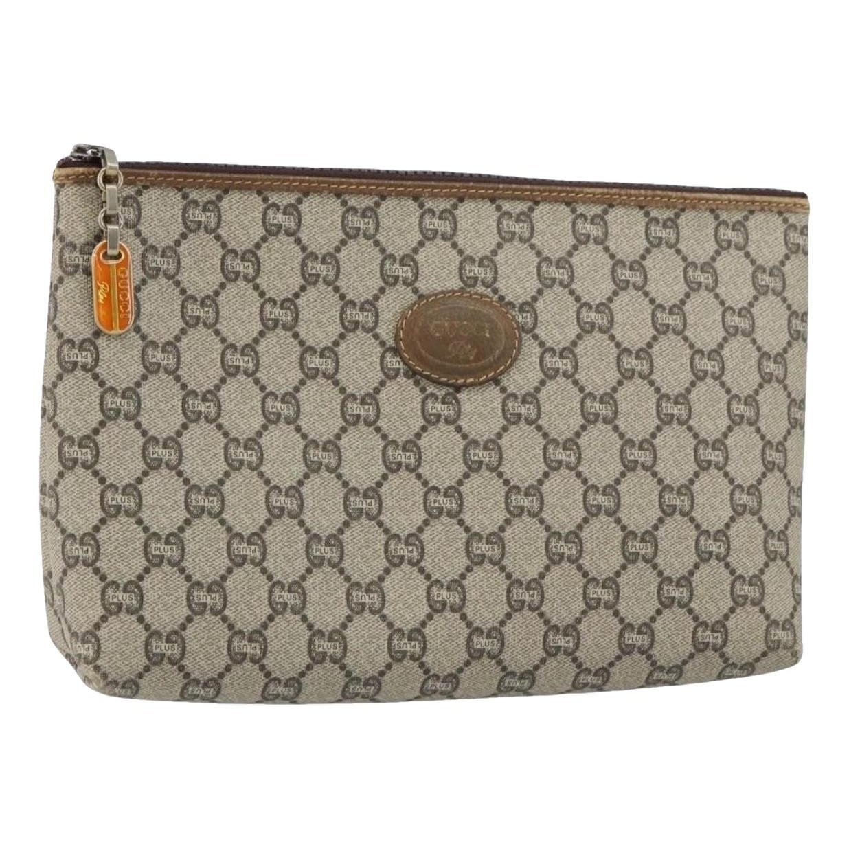 Leather clutch bag